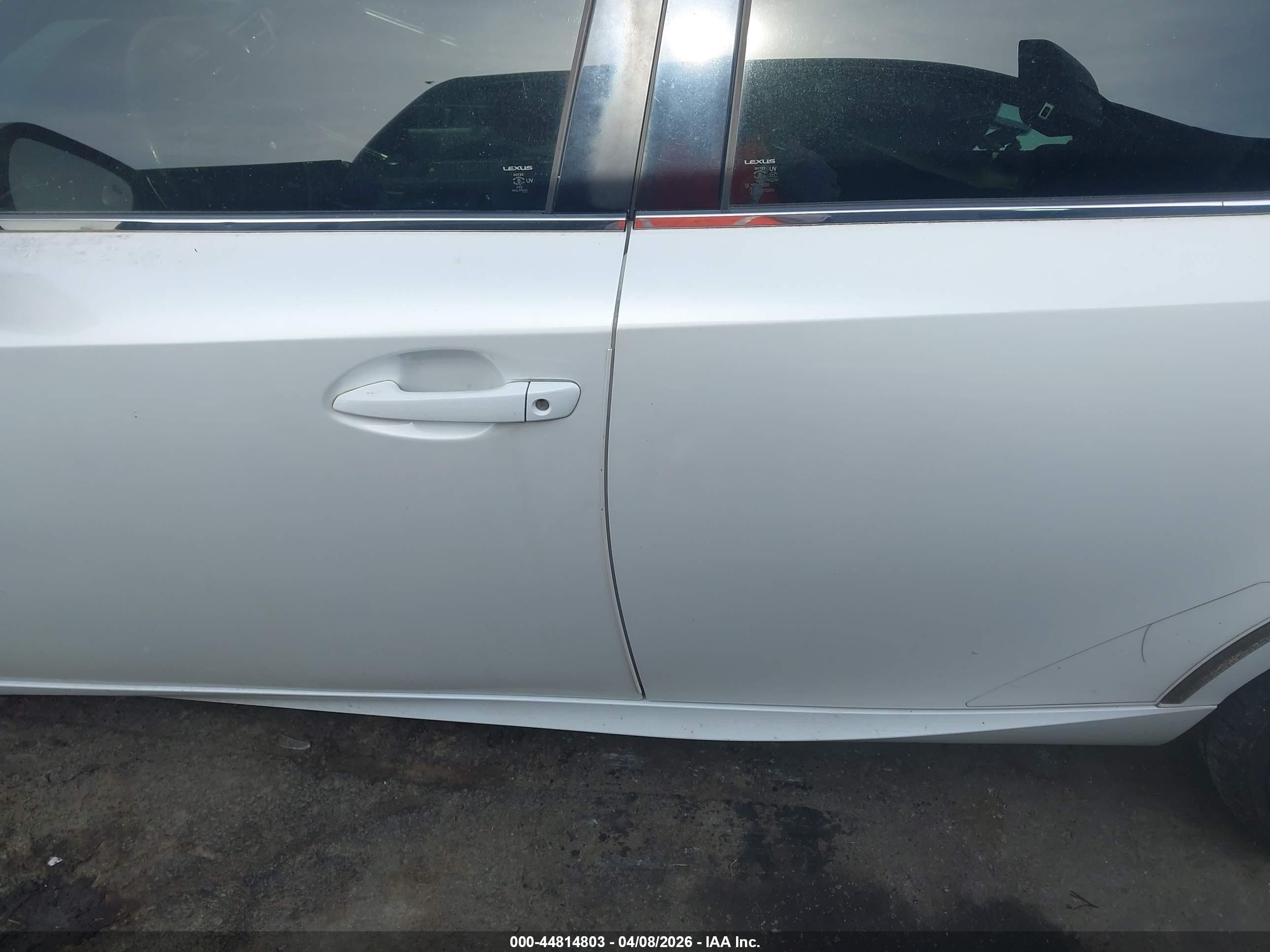 2014 Lexus Is 250   White vin: JTHBF1D21E5022025