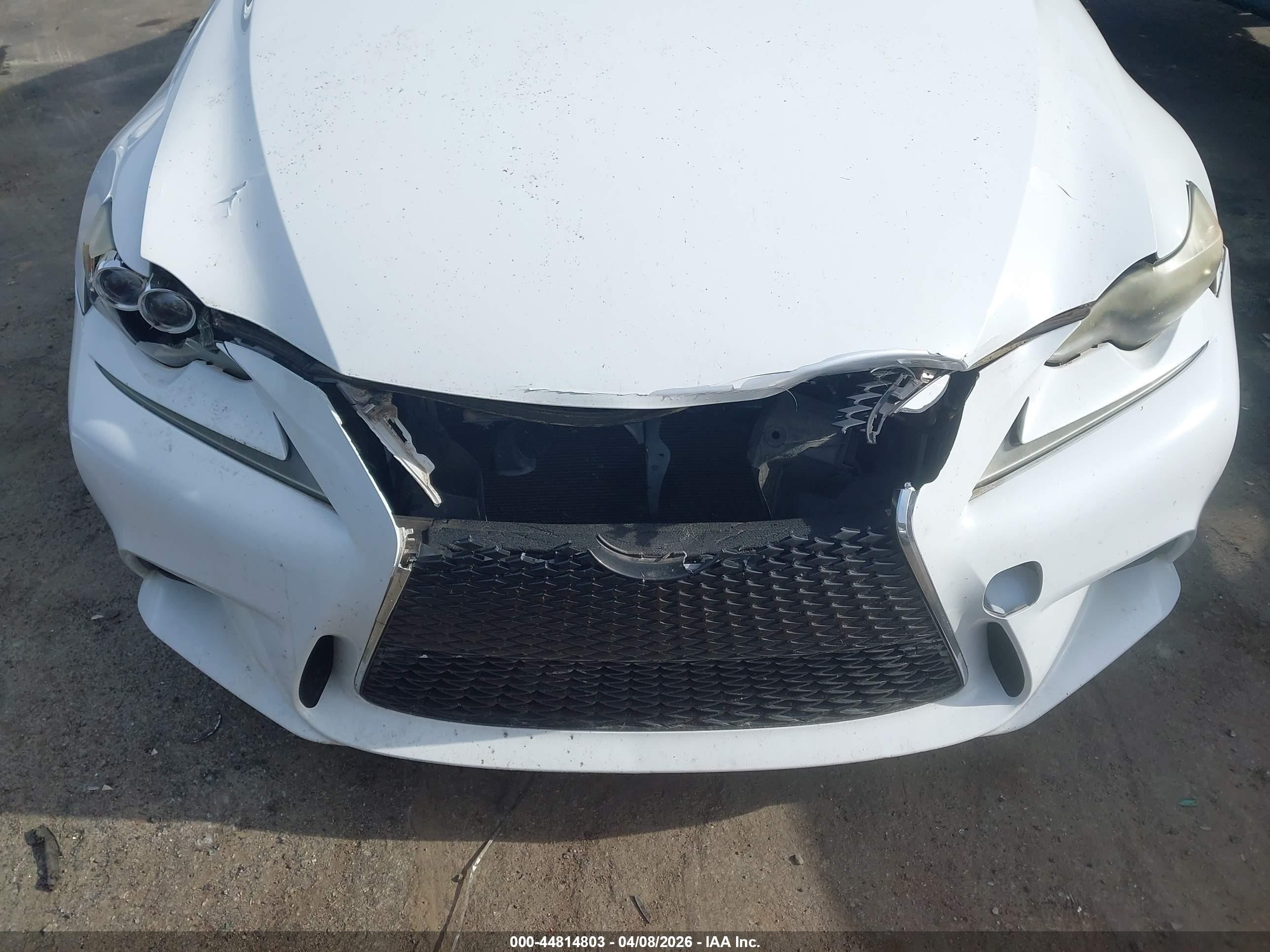 2014 Lexus Is 250   White vin: JTHBF1D21E5022025