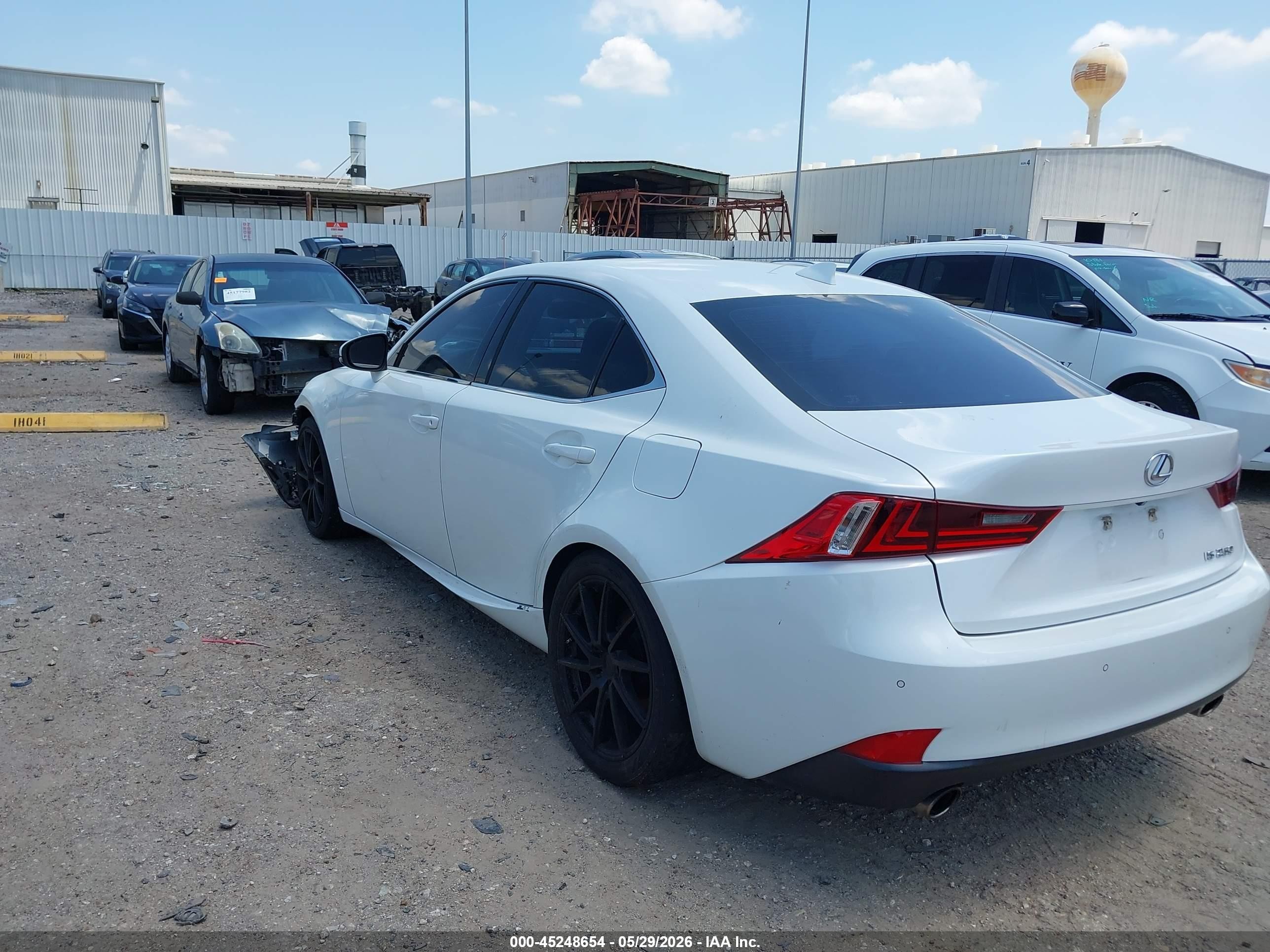 2014 Lexus Is 250   White vin: JTHBF1D21E5024423