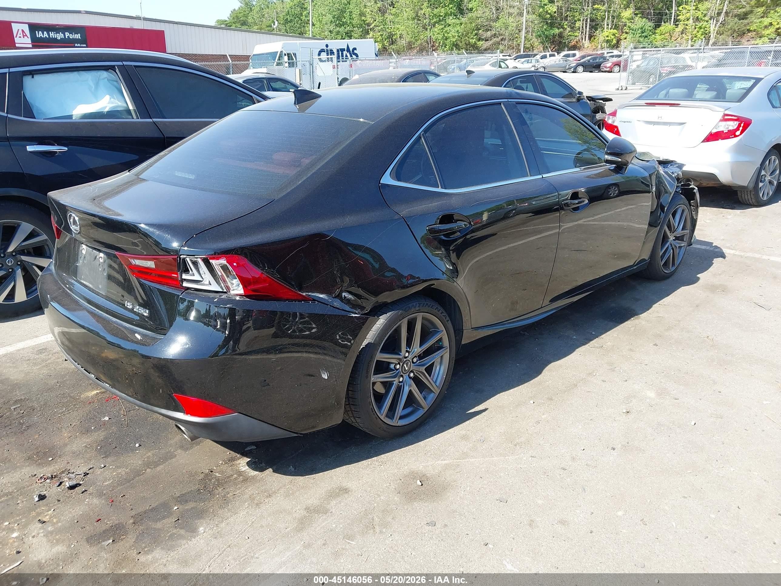 2014 Lexus Is 250   Black vin: JTHBF1D21E5032425