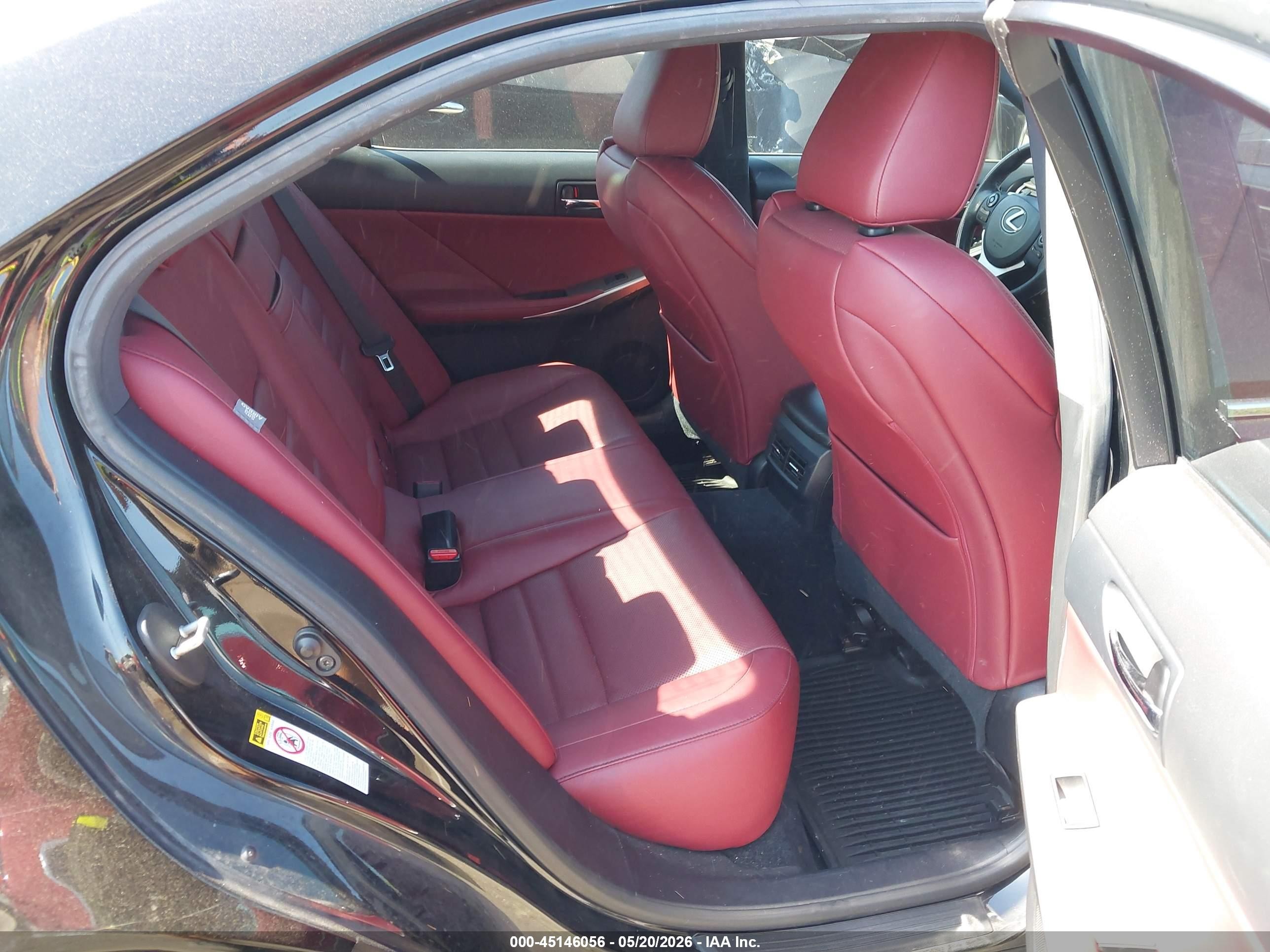2014 Lexus Is 250   Black vin: JTHBF1D21E5032425