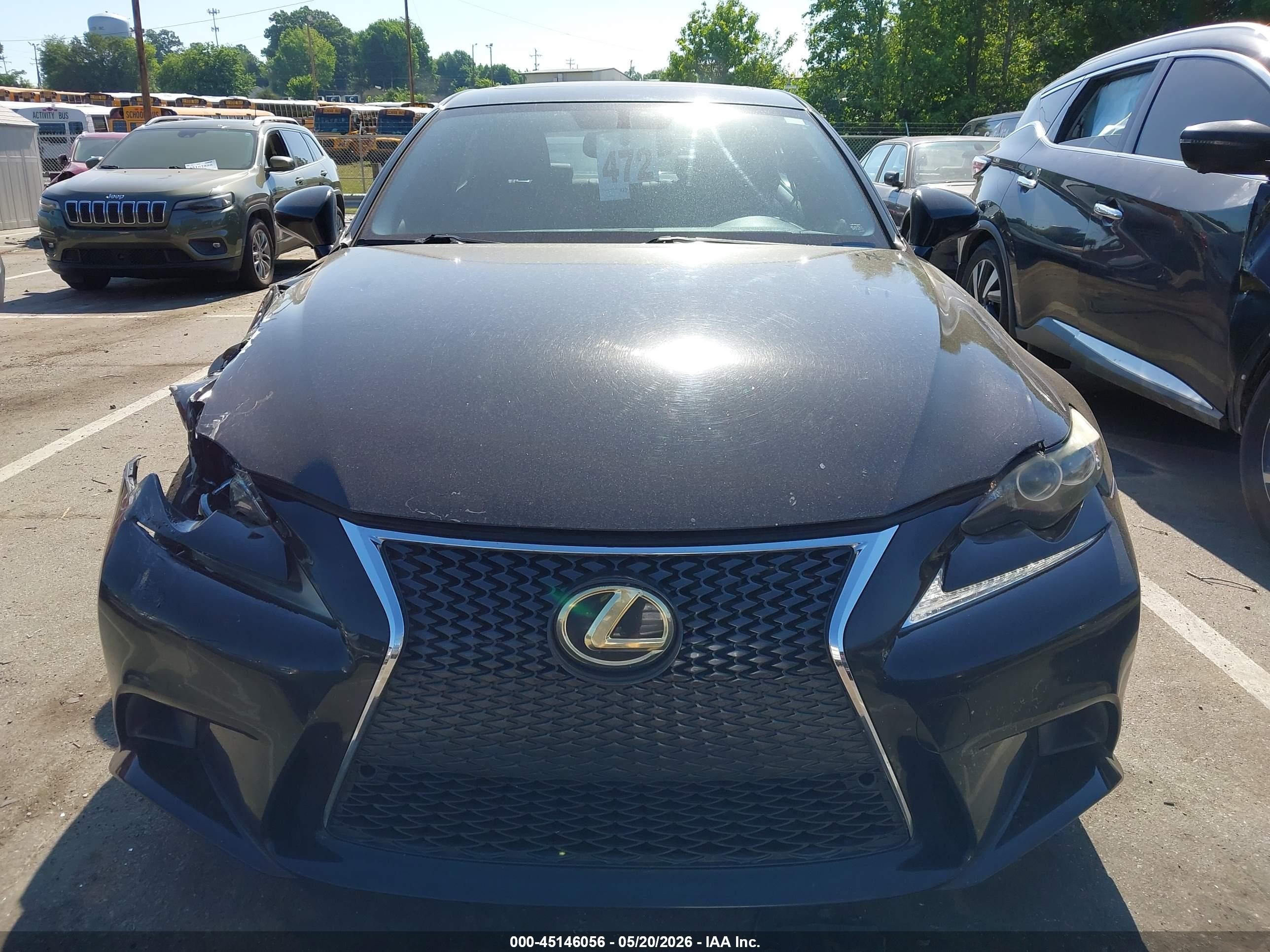 2014 Lexus Is 250   Black vin: JTHBF1D21E5032425