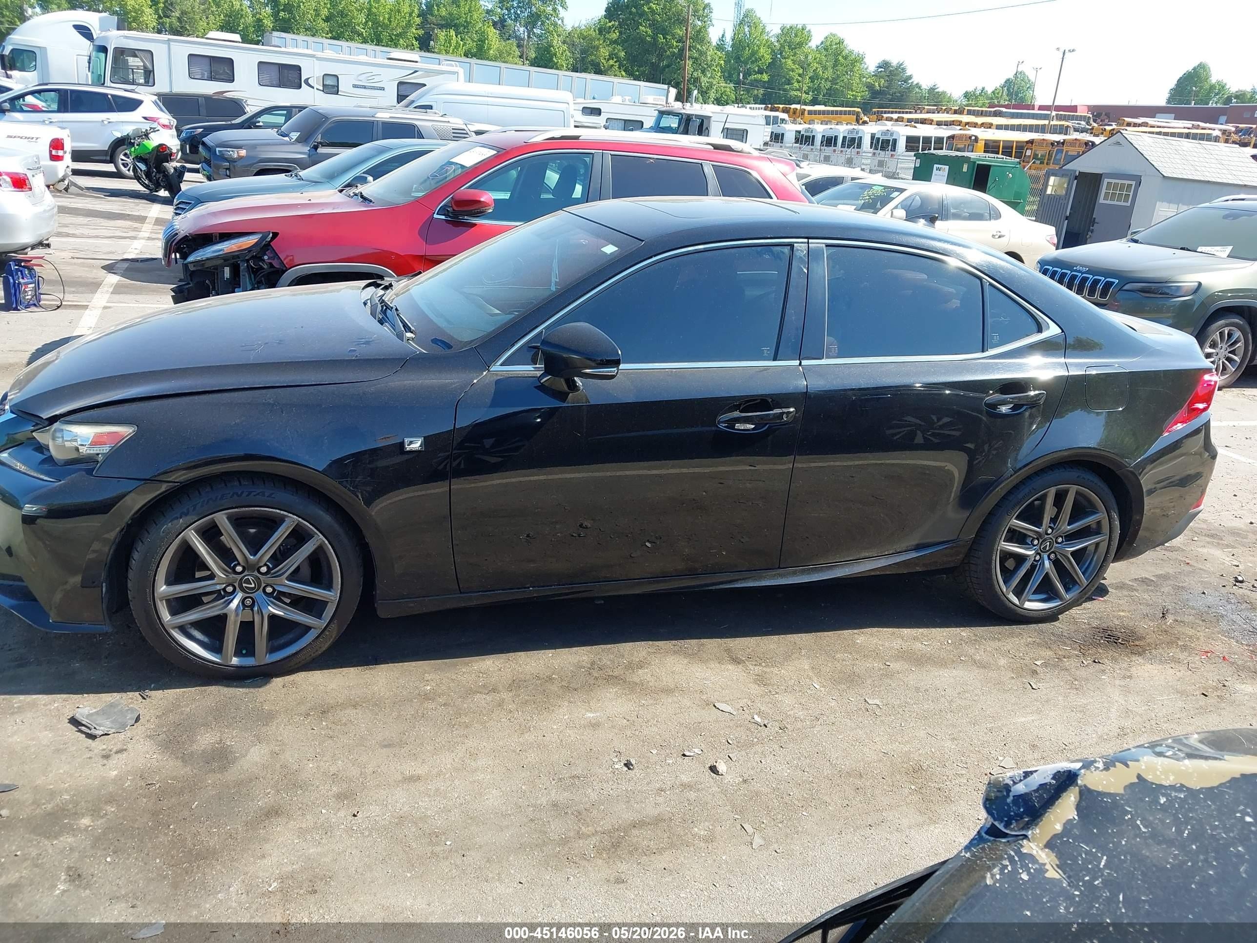 2014 Lexus Is 250   Black vin: JTHBF1D21E5032425