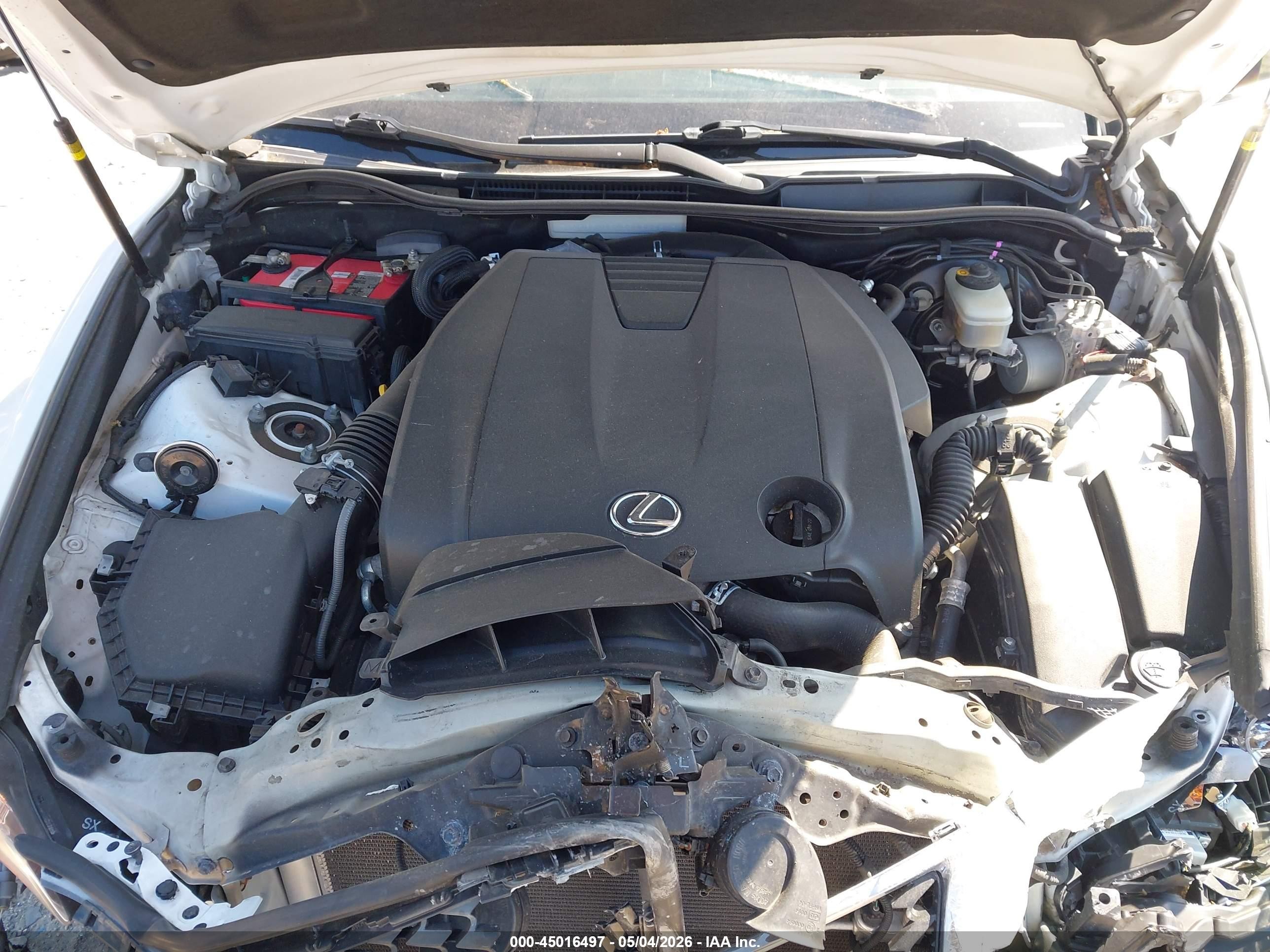 2014 Lexus Is 250   White vin: JTHBF1D21E5036667