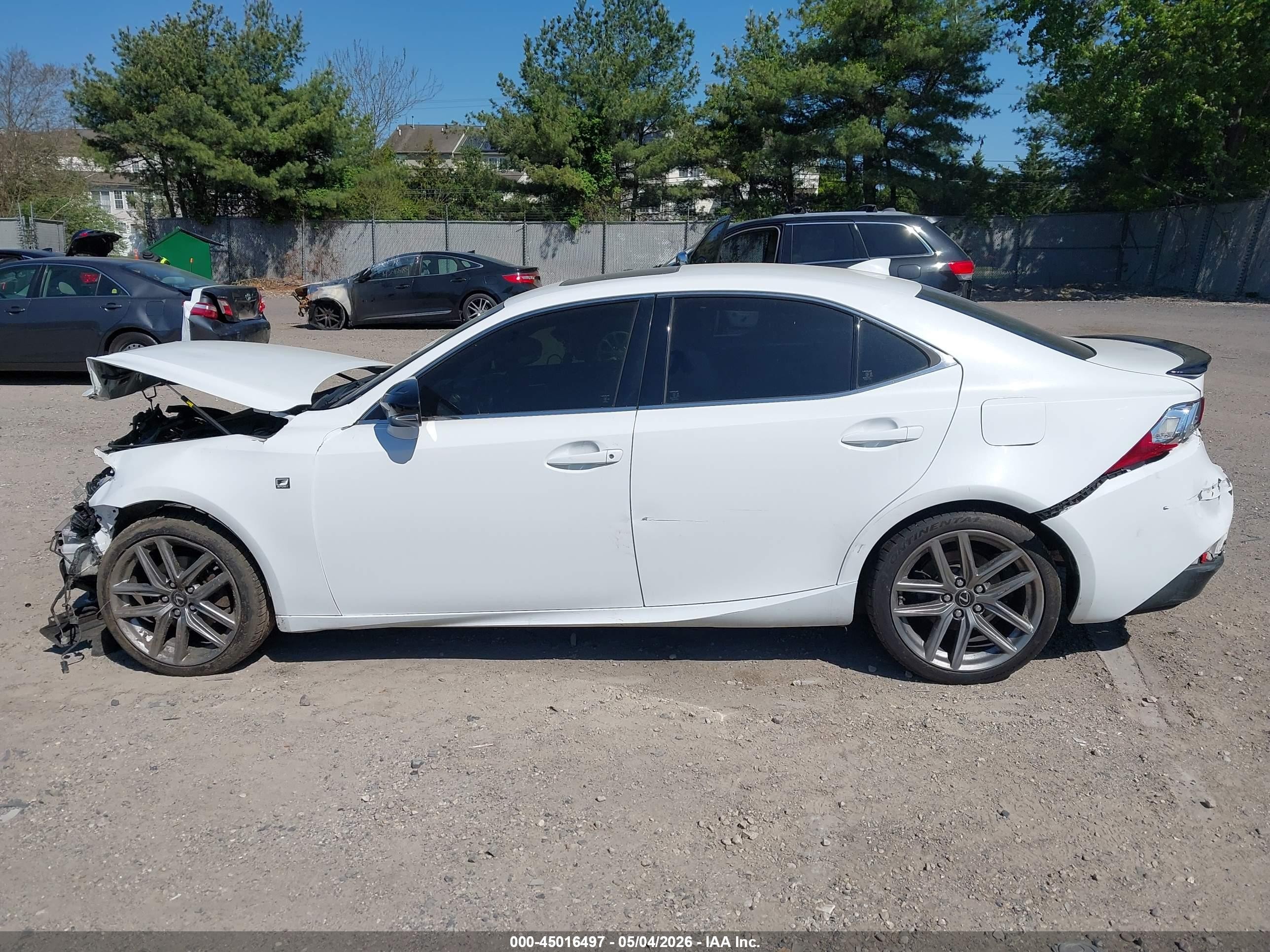2014 Lexus Is 250   White vin: JTHBF1D21E5036667