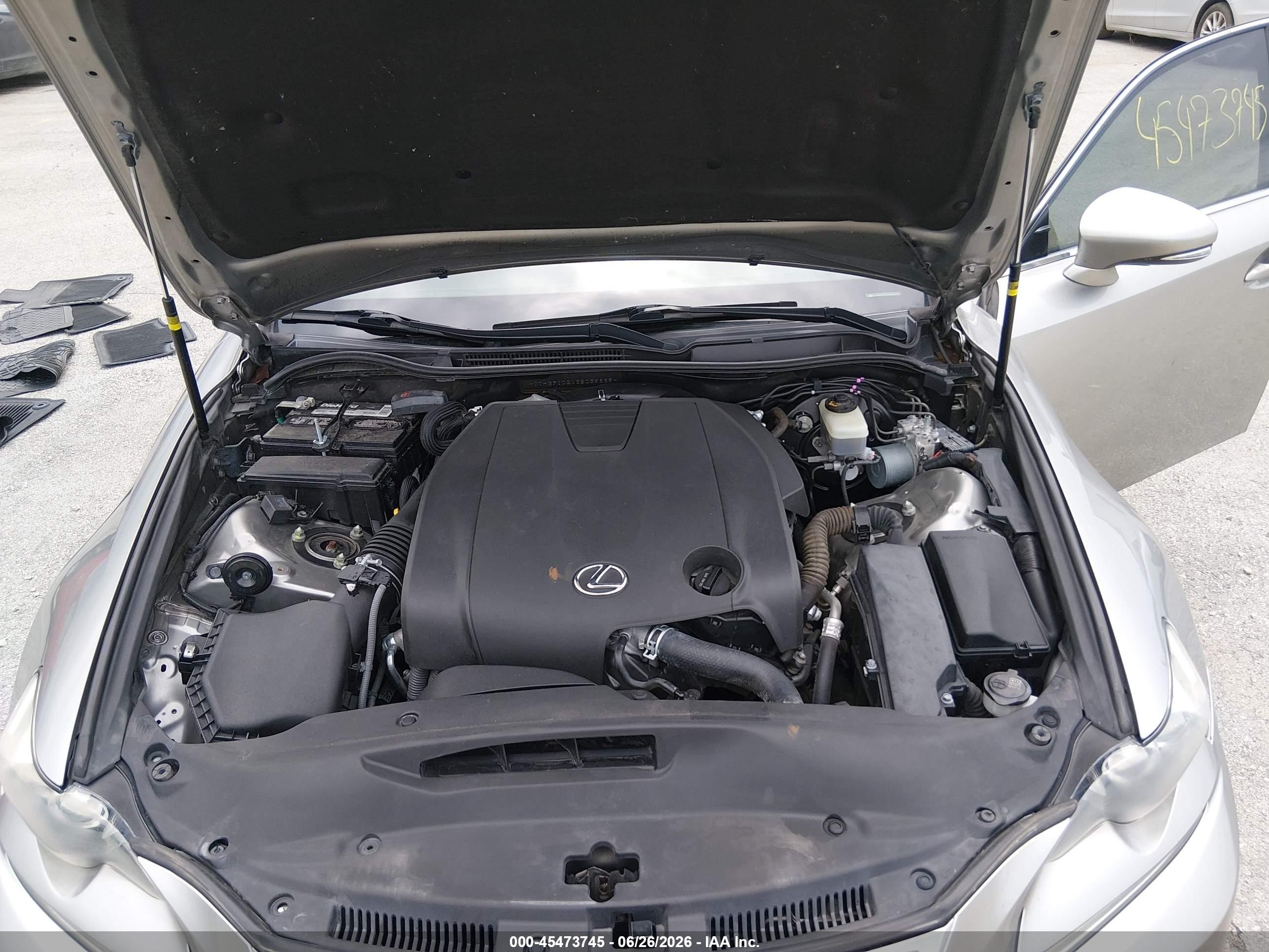 2014 Lexus Is 250   Silver vin: JTHBF1D21E5039889