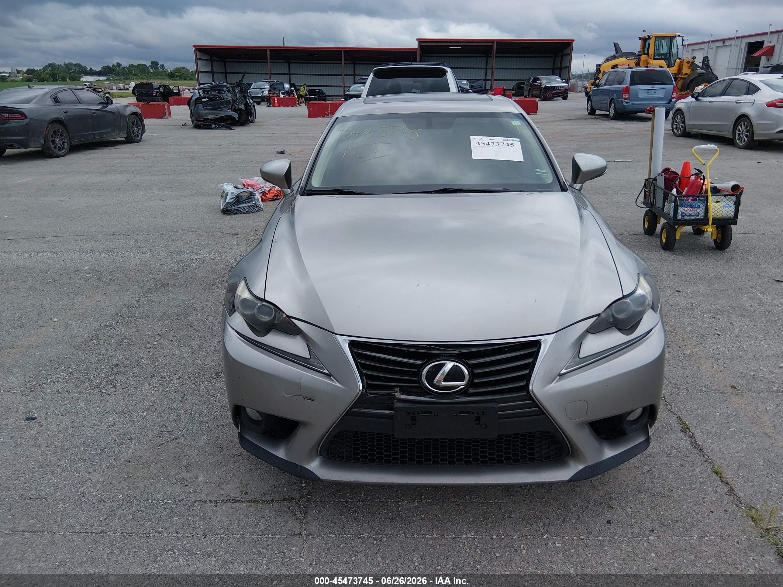 2014 Lexus Is 250   Silver vin: JTHBF1D21E5039889