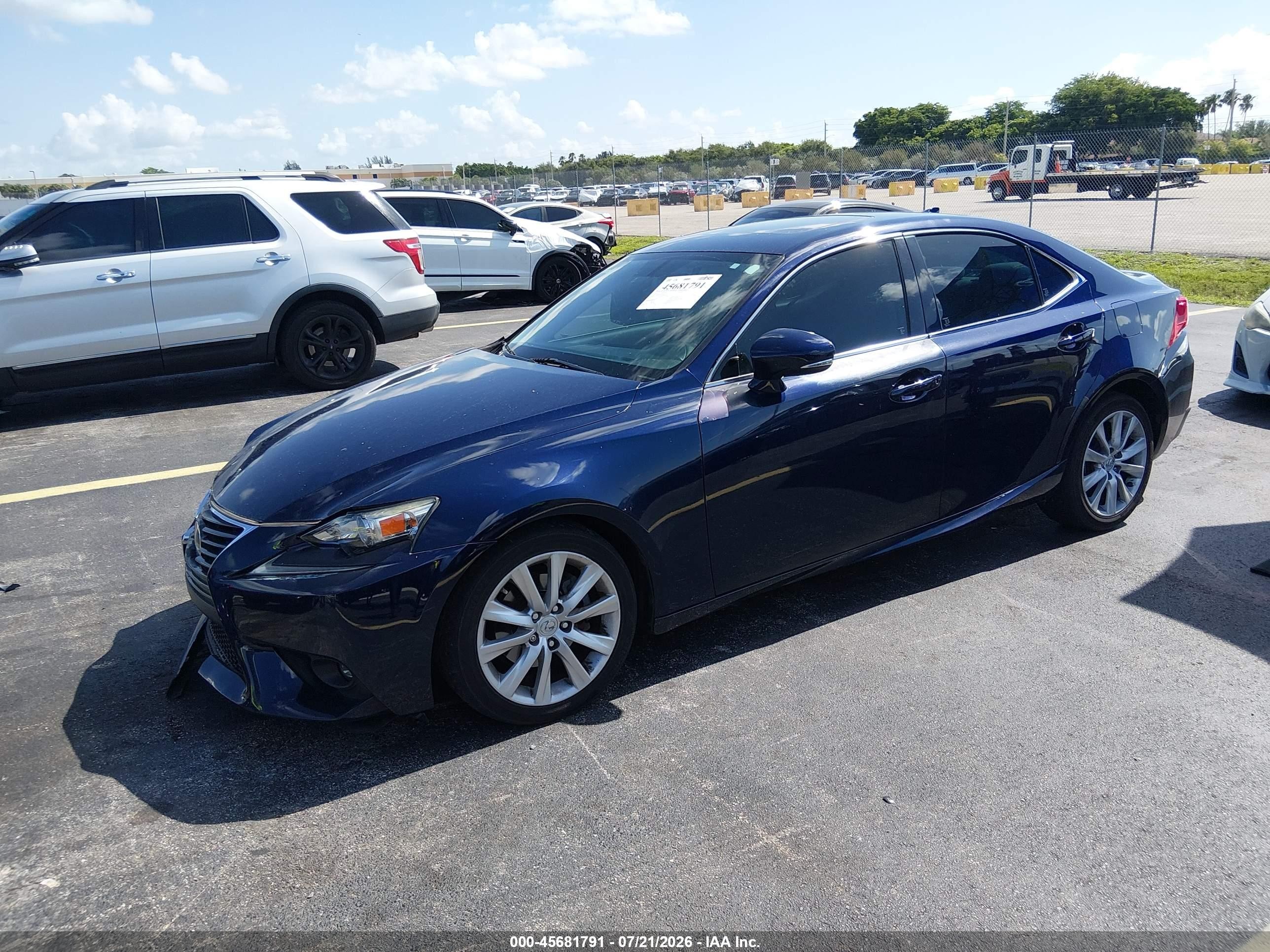 2015 Lexus Is 250   Blue vin: JTHBF1D21F5052613