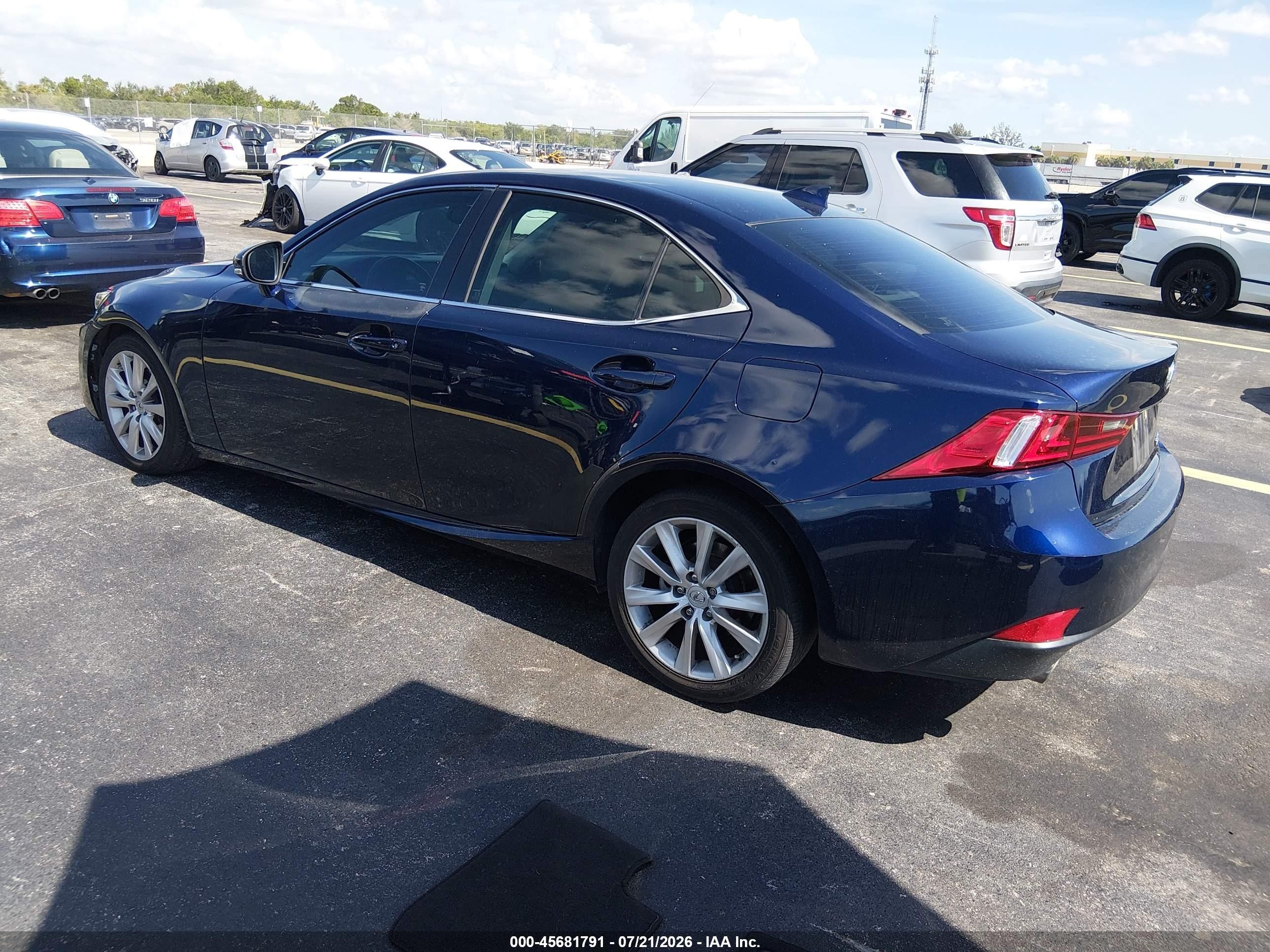 2015 Lexus Is 250   Blue vin: JTHBF1D21F5052613