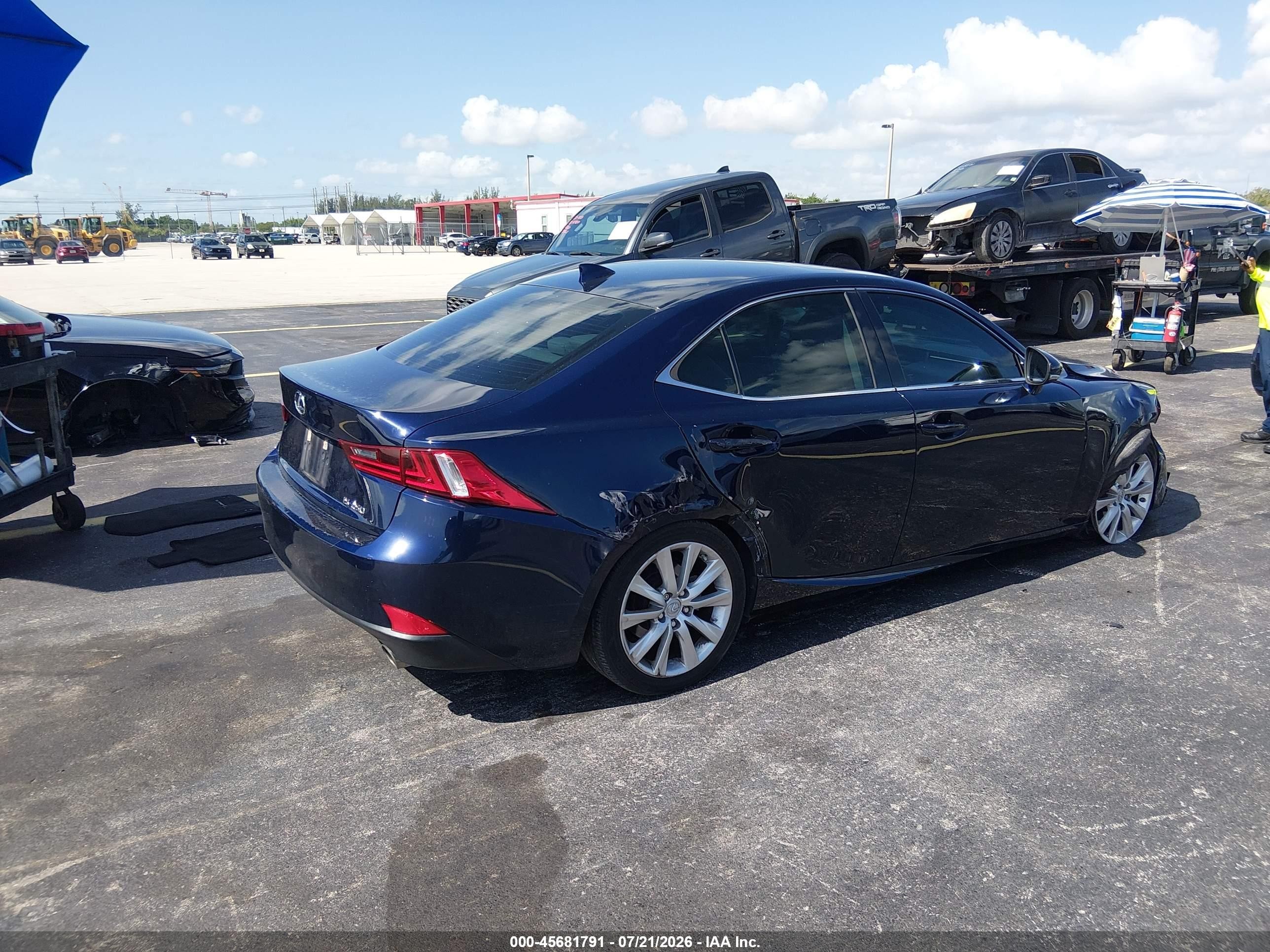 2015 Lexus Is 250   Blue vin: JTHBF1D21F5052613