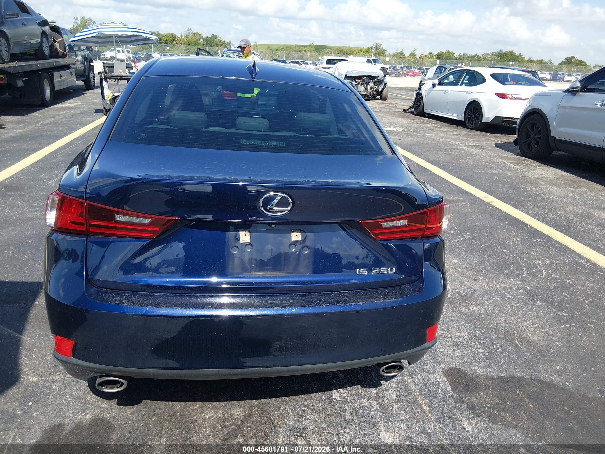 2015 Lexus Is 250   Blue vin: JTHBF1D21F5052613
