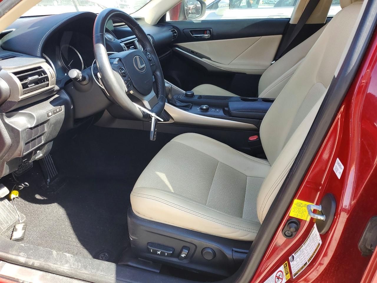 2015 Lexus Is 250 Red vin: JTHBF1D21F5054197