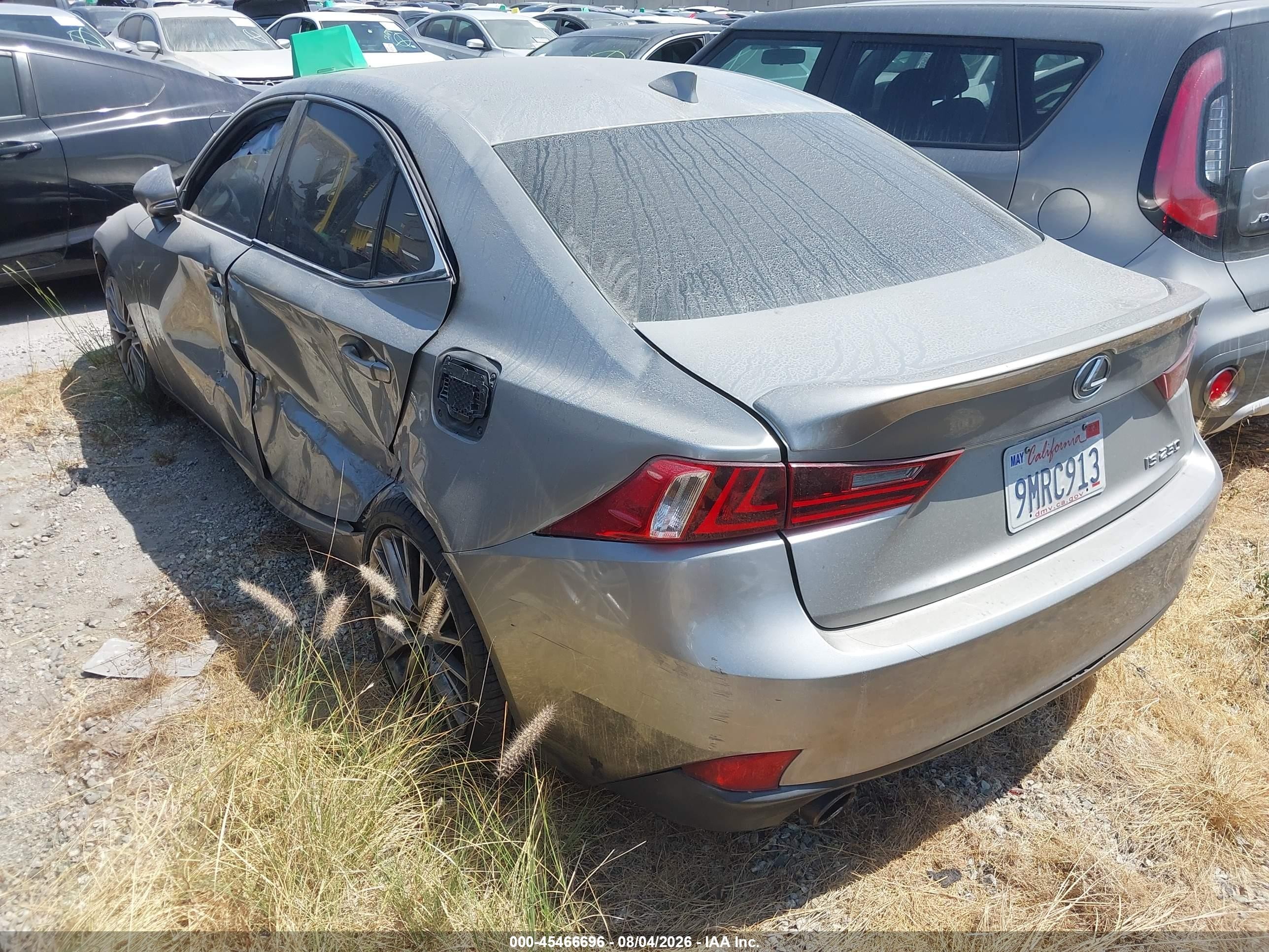 2015 Lexus Is 250   Серый vin: JTHBF1D21F5062316