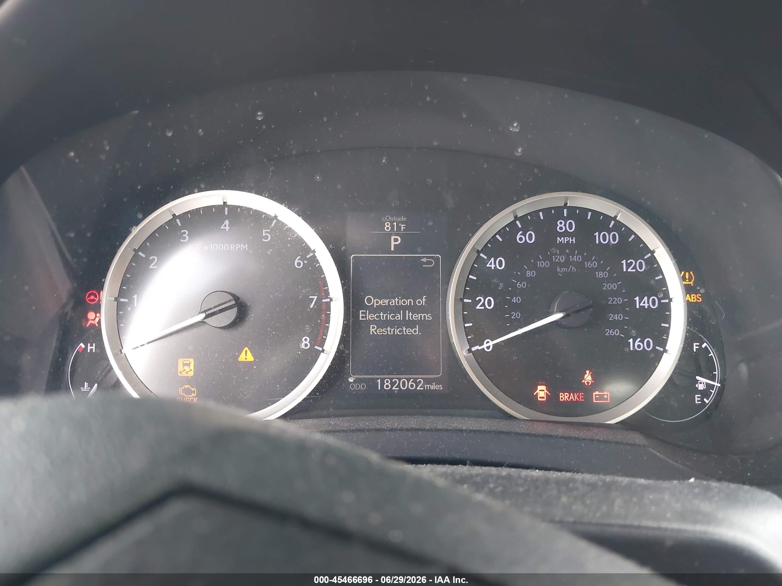 2015 Lexus Is 250   Серый vin: JTHBF1D21F5062316