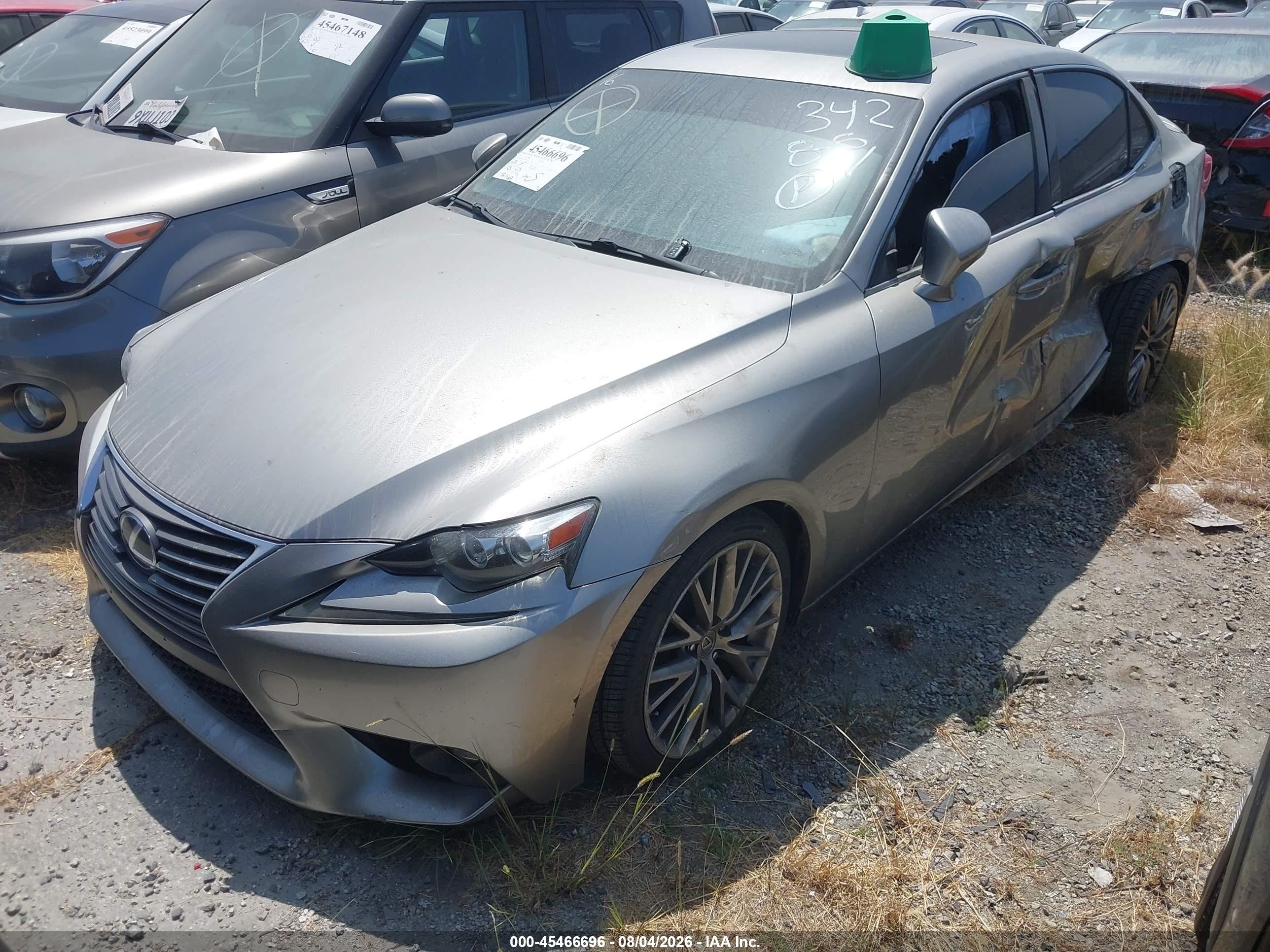 2015 Lexus Is 250   Серый vin: JTHBF1D21F5062316