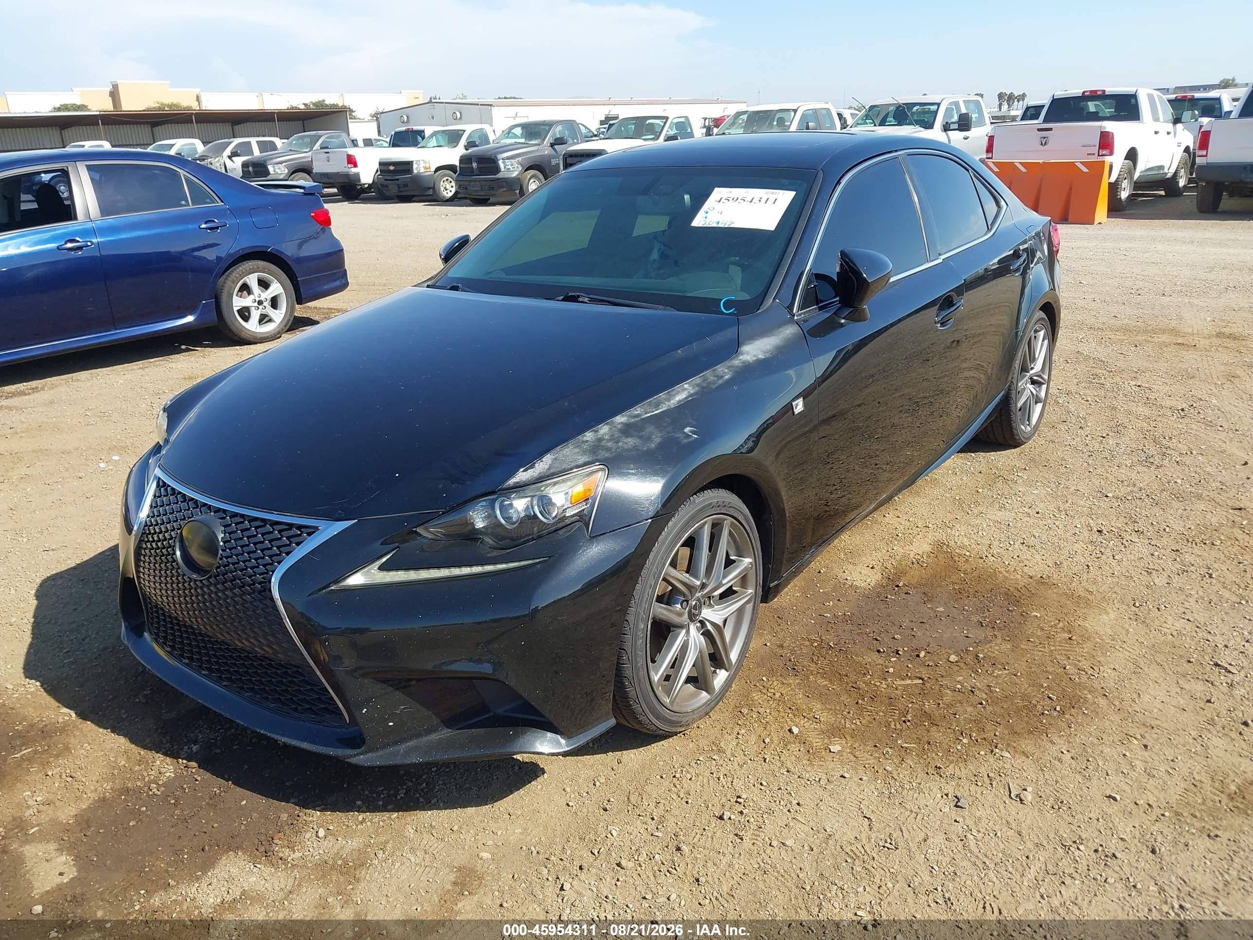 2015 Lexus Is 250   Black vin: JTHBF1D21F5063966