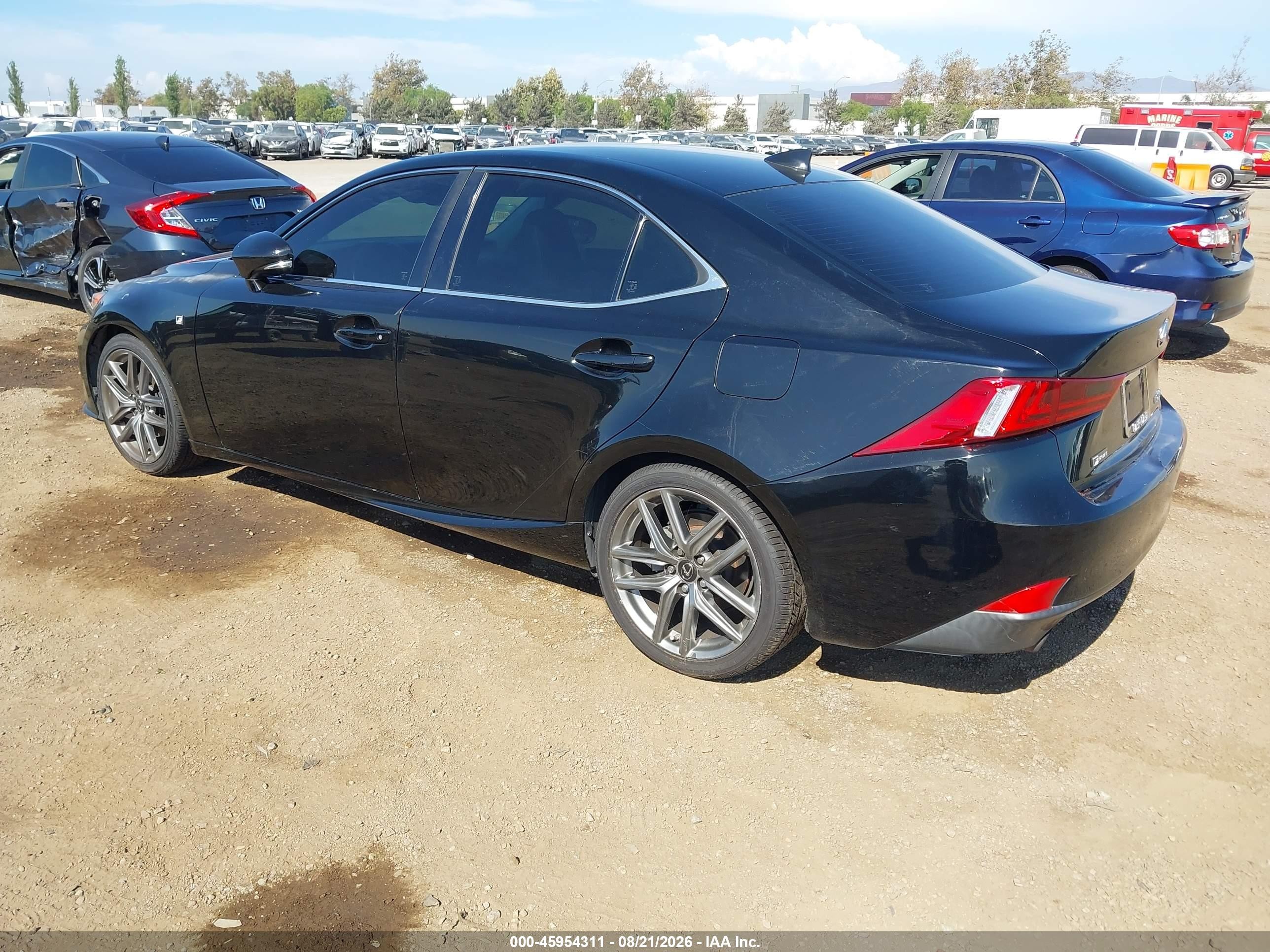 2015 Lexus Is 250   Black vin: JTHBF1D21F5063966