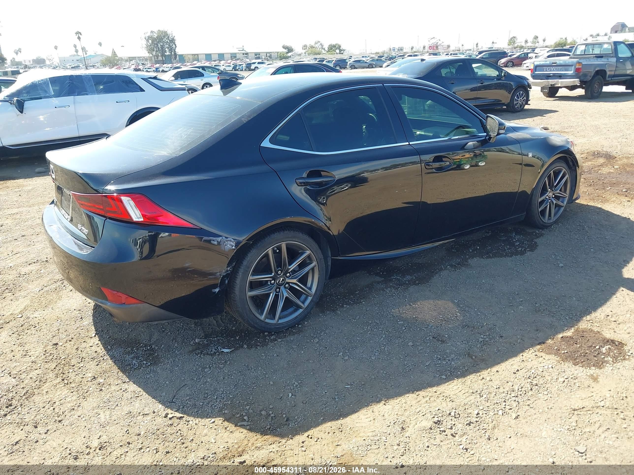 2015 Lexus Is 250   Black vin: JTHBF1D21F5063966