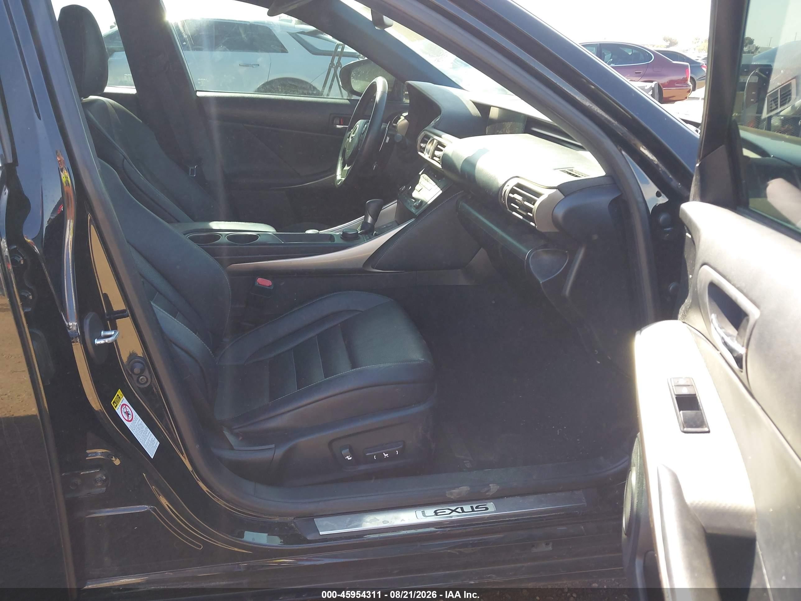 2015 Lexus Is 250   Black vin: JTHBF1D21F5063966