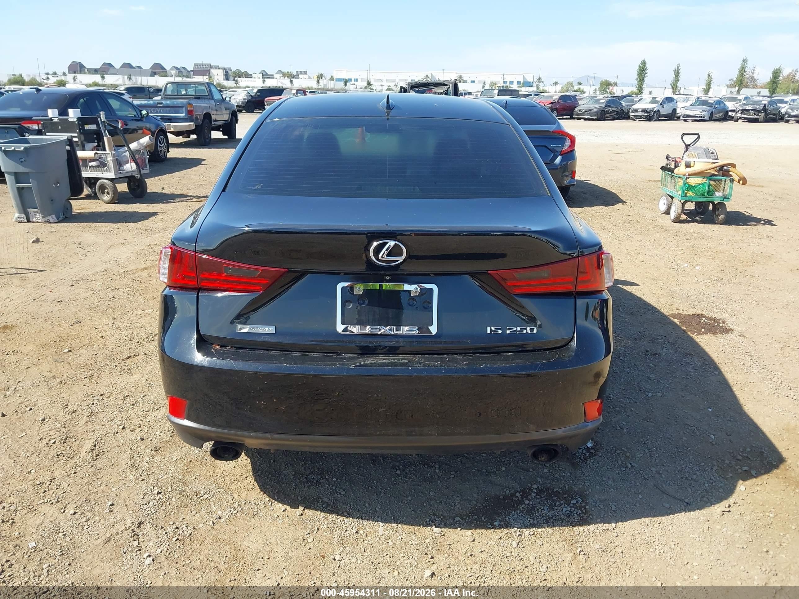 2015 Lexus Is 250   Black vin: JTHBF1D21F5063966