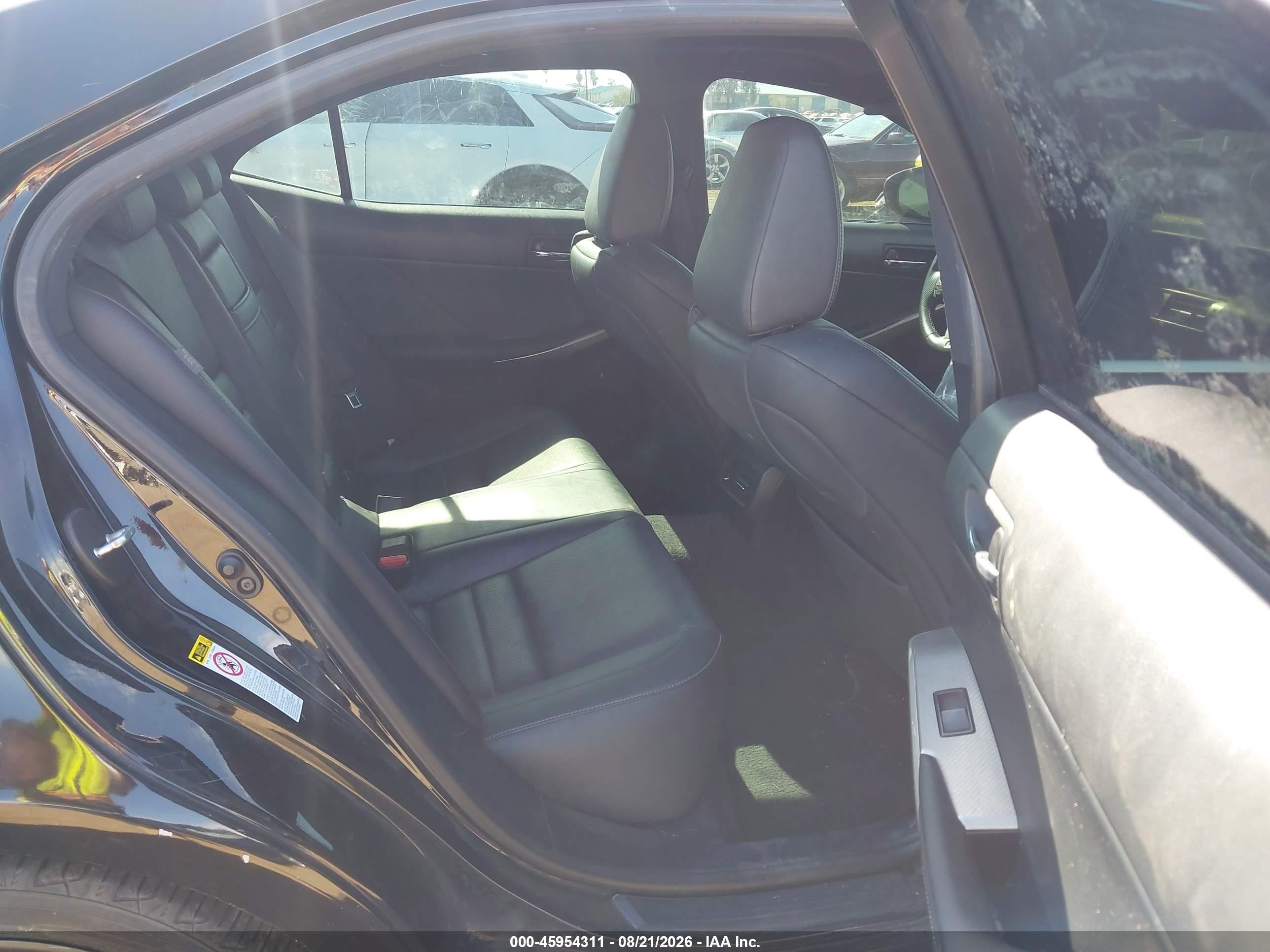 2015 Lexus Is 250   Black vin: JTHBF1D21F5063966
