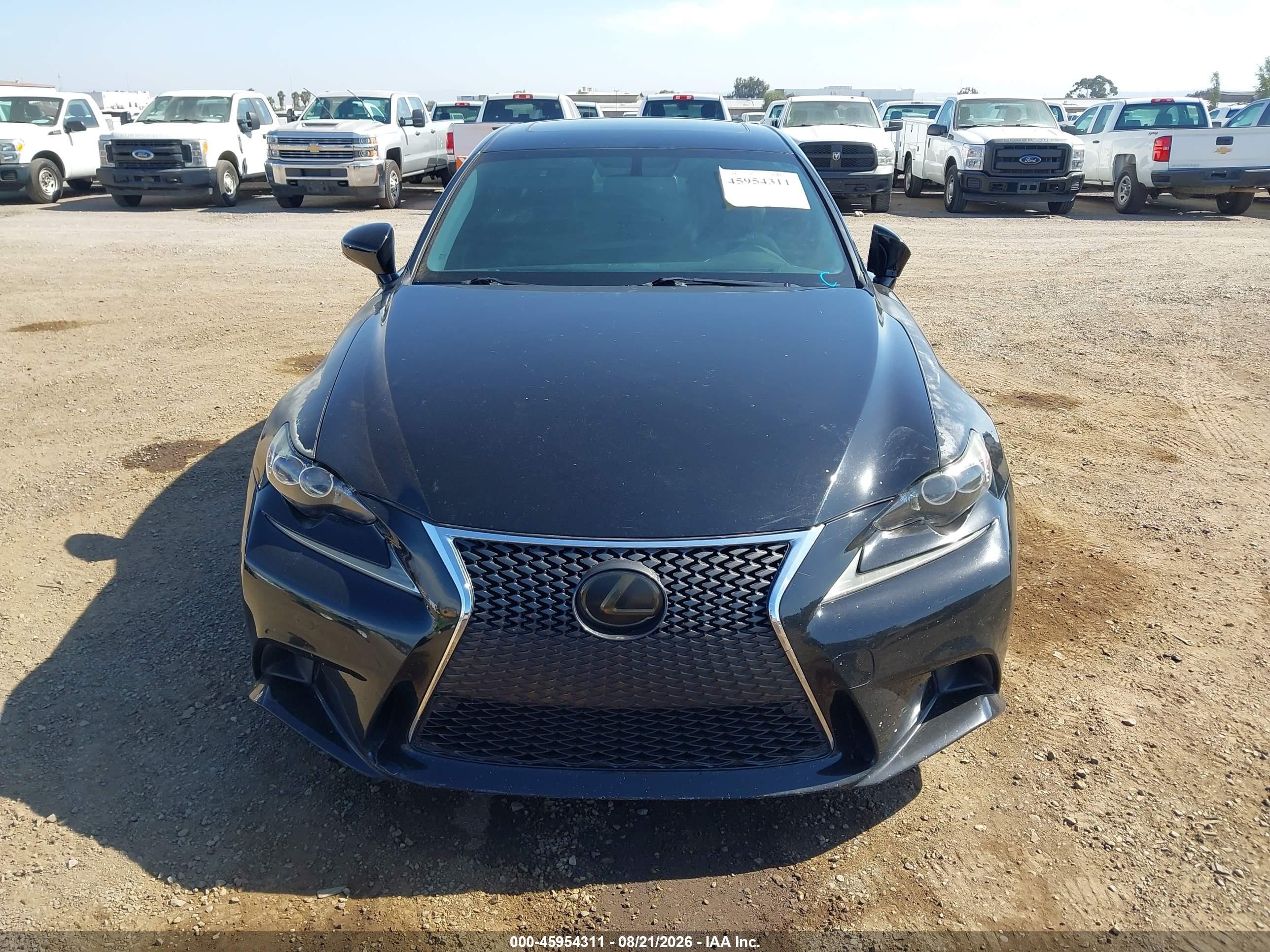 2015 Lexus Is 250   Black vin: JTHBF1D21F5063966