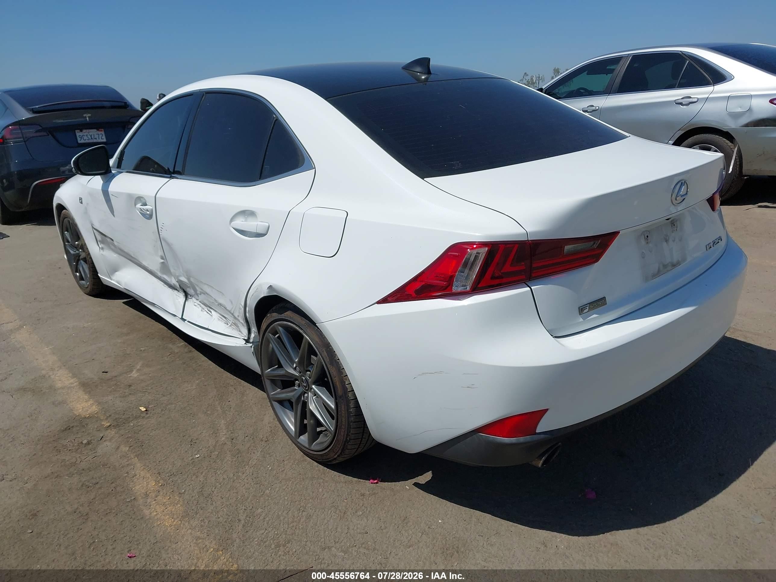 2015 Lexus Is 250   White vin: JTHBF1D21F5064681