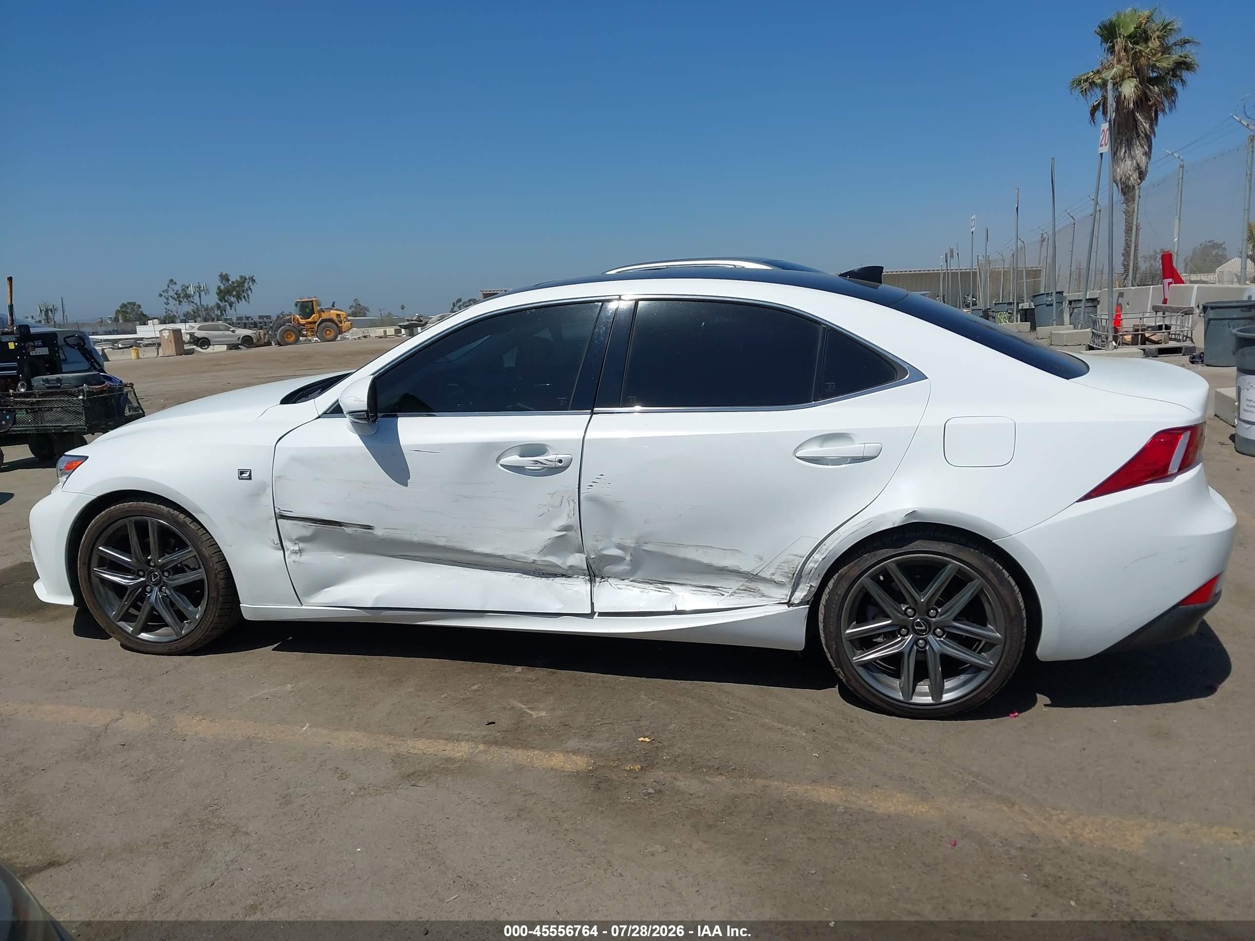 2015 Lexus Is 250   White vin: JTHBF1D21F5064681