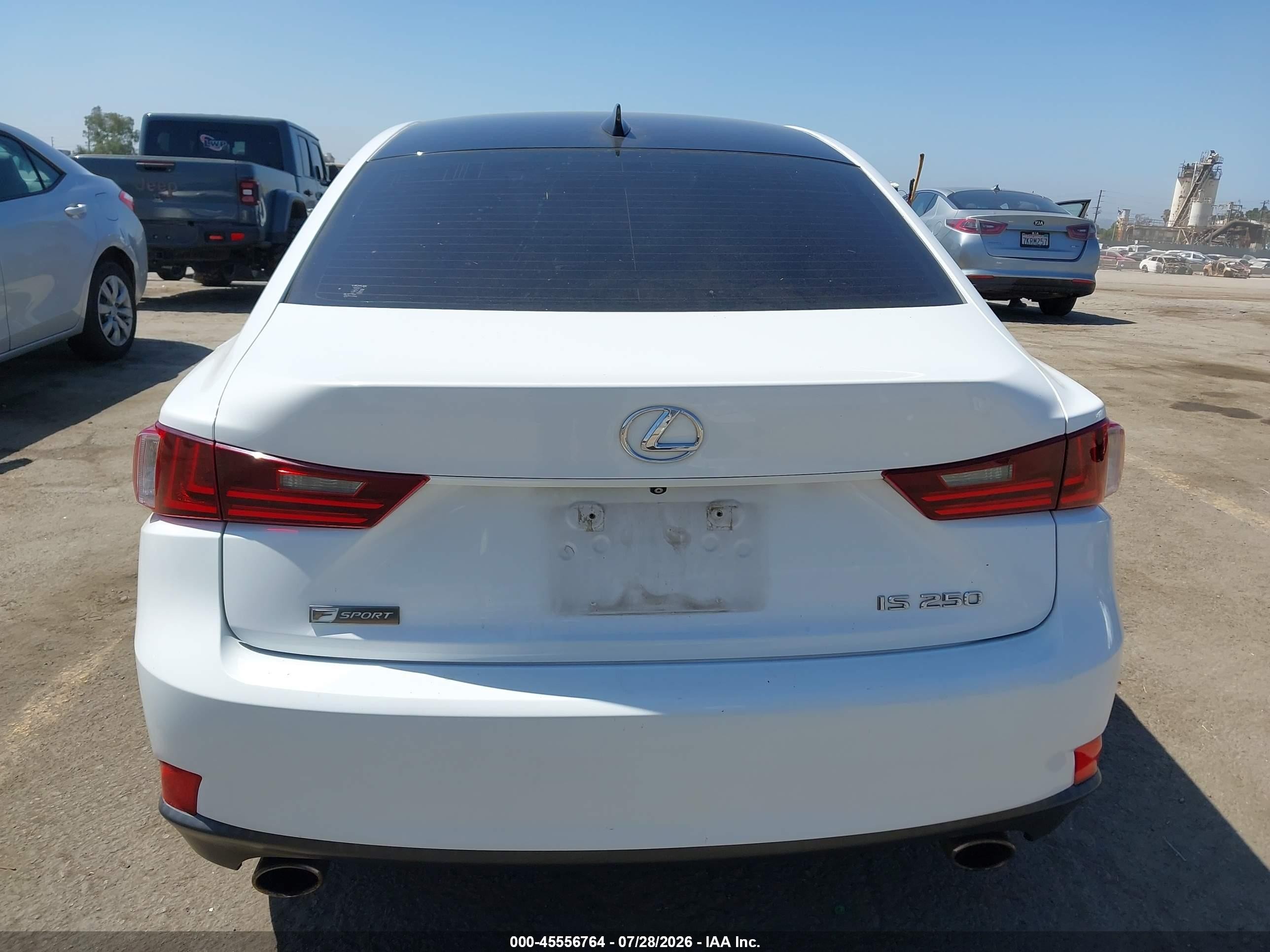 2015 Lexus Is 250   White vin: JTHBF1D21F5064681