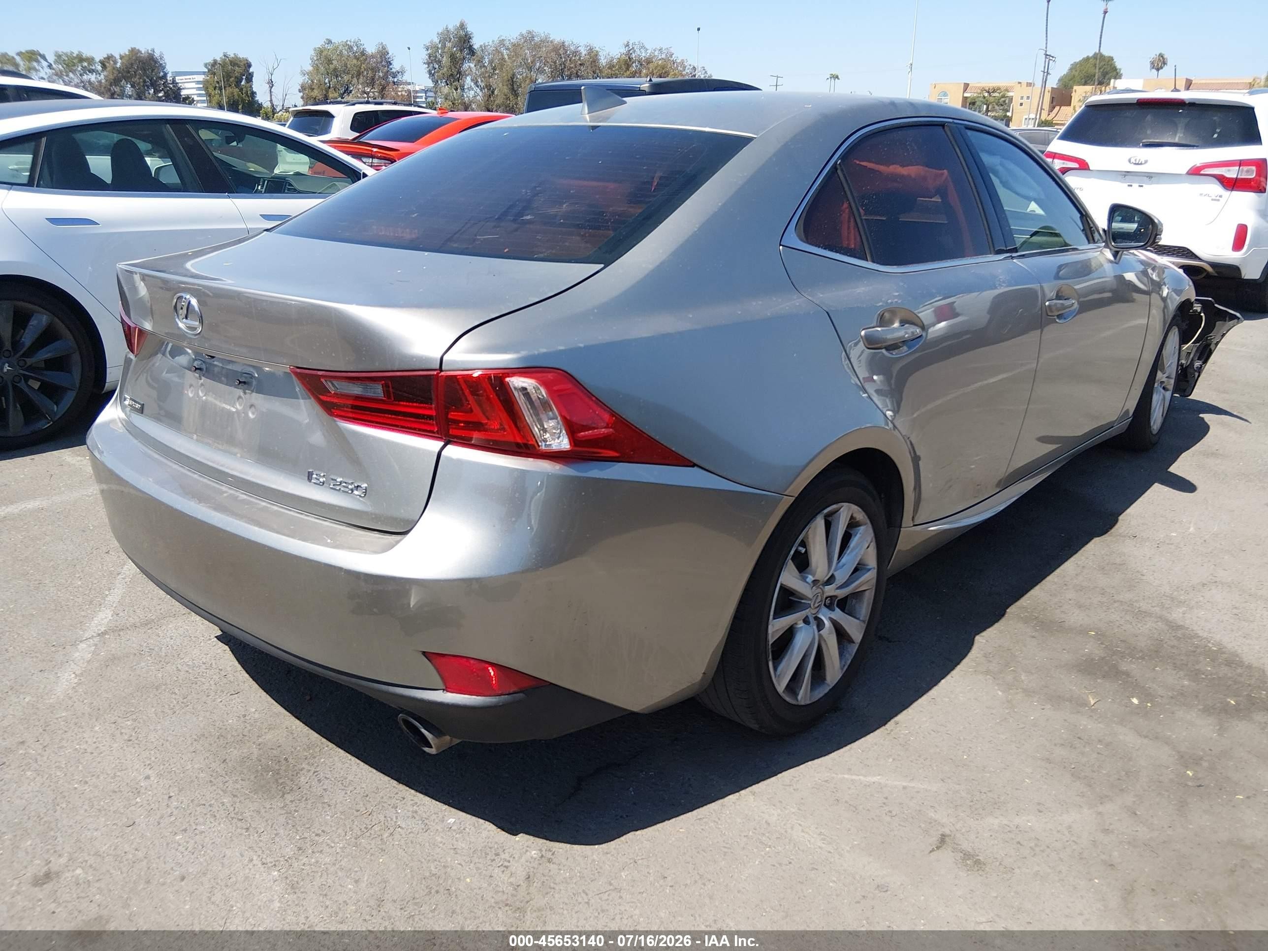 2015 Lexus Is 250   Silver vin: JTHBF1D21F5073333