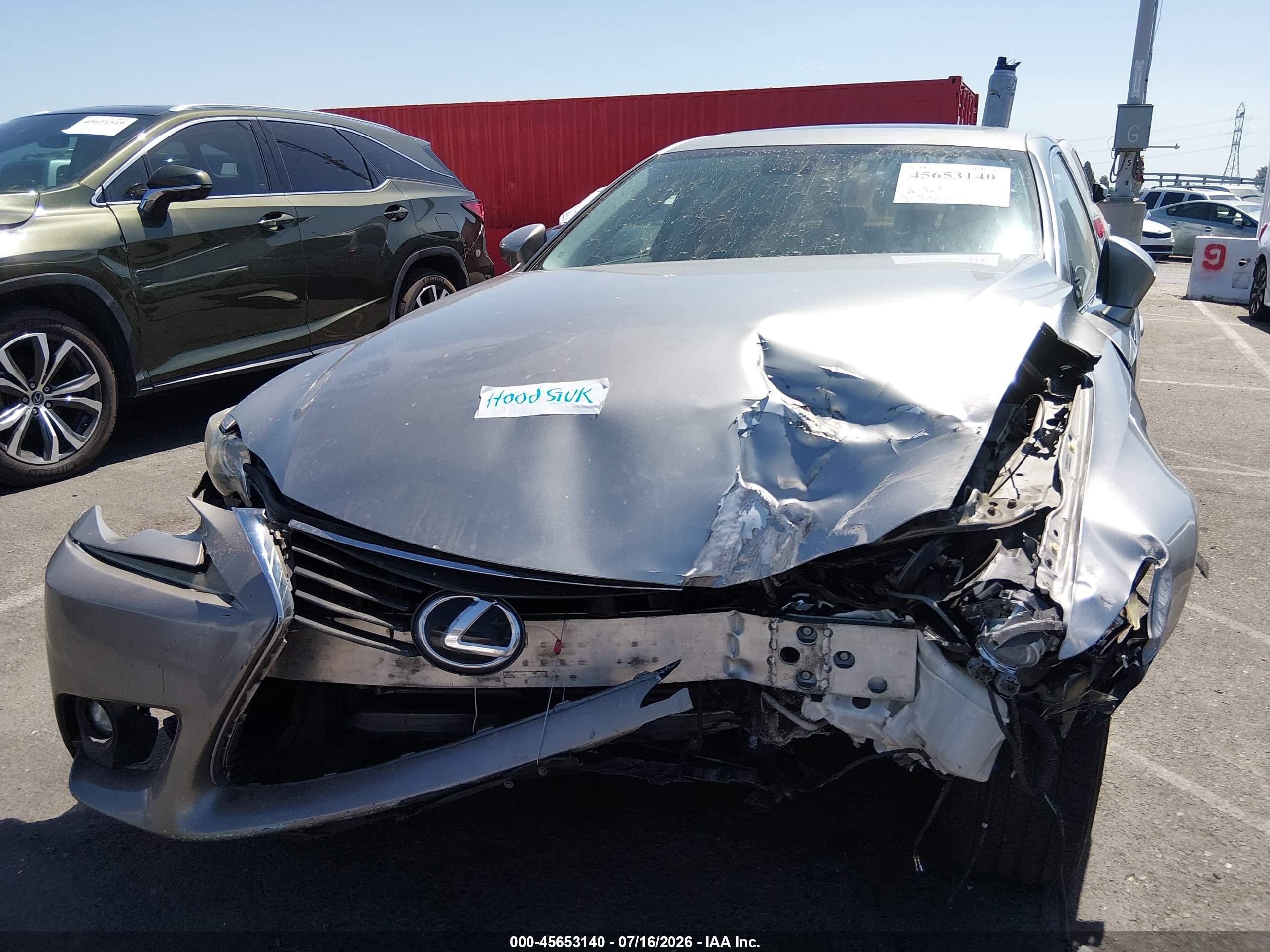 2015 Lexus Is 250   Silver vin: JTHBF1D21F5073333
