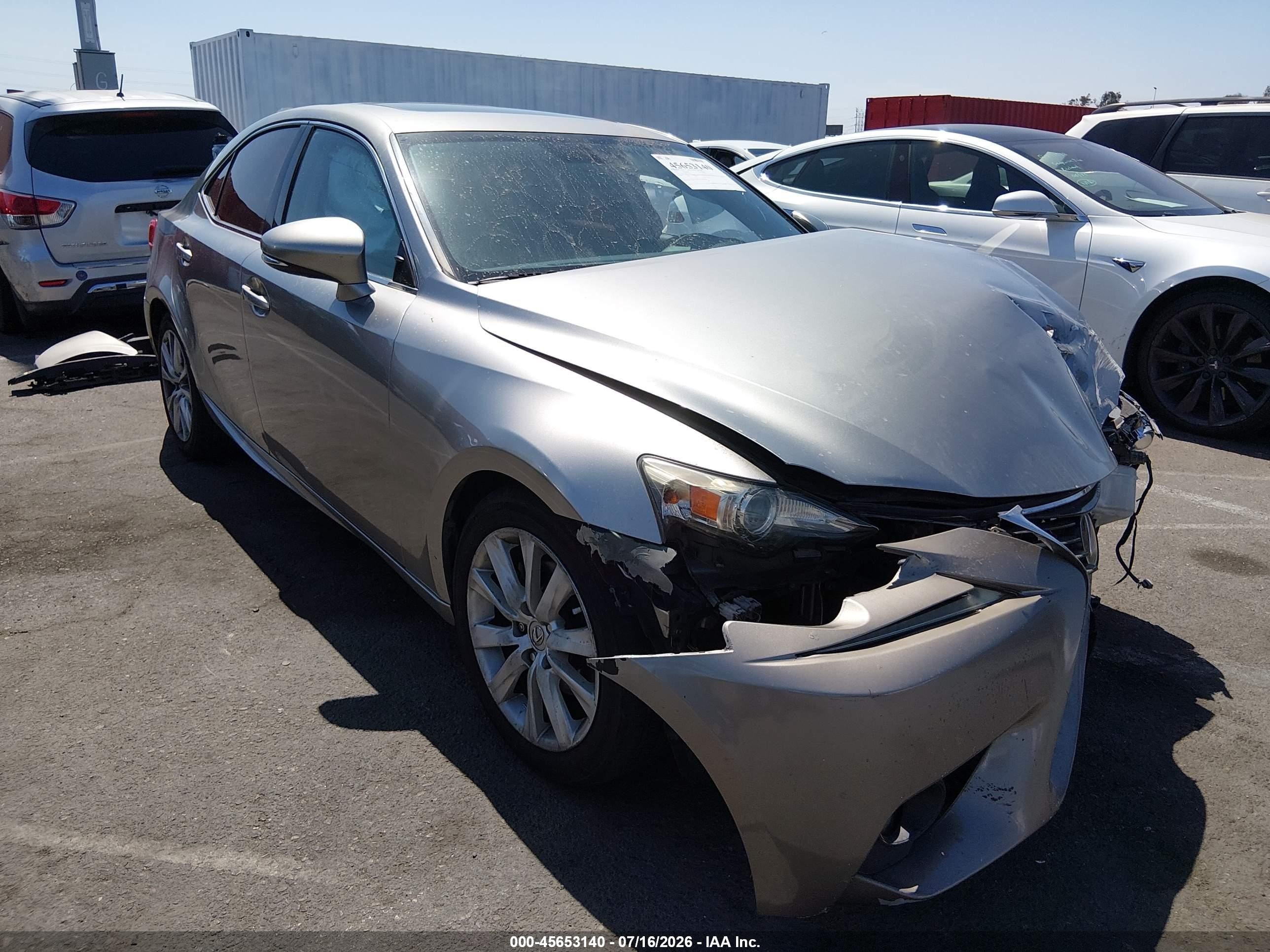2015 Lexus Is 250   Silver vin: JTHBF1D21F5073333