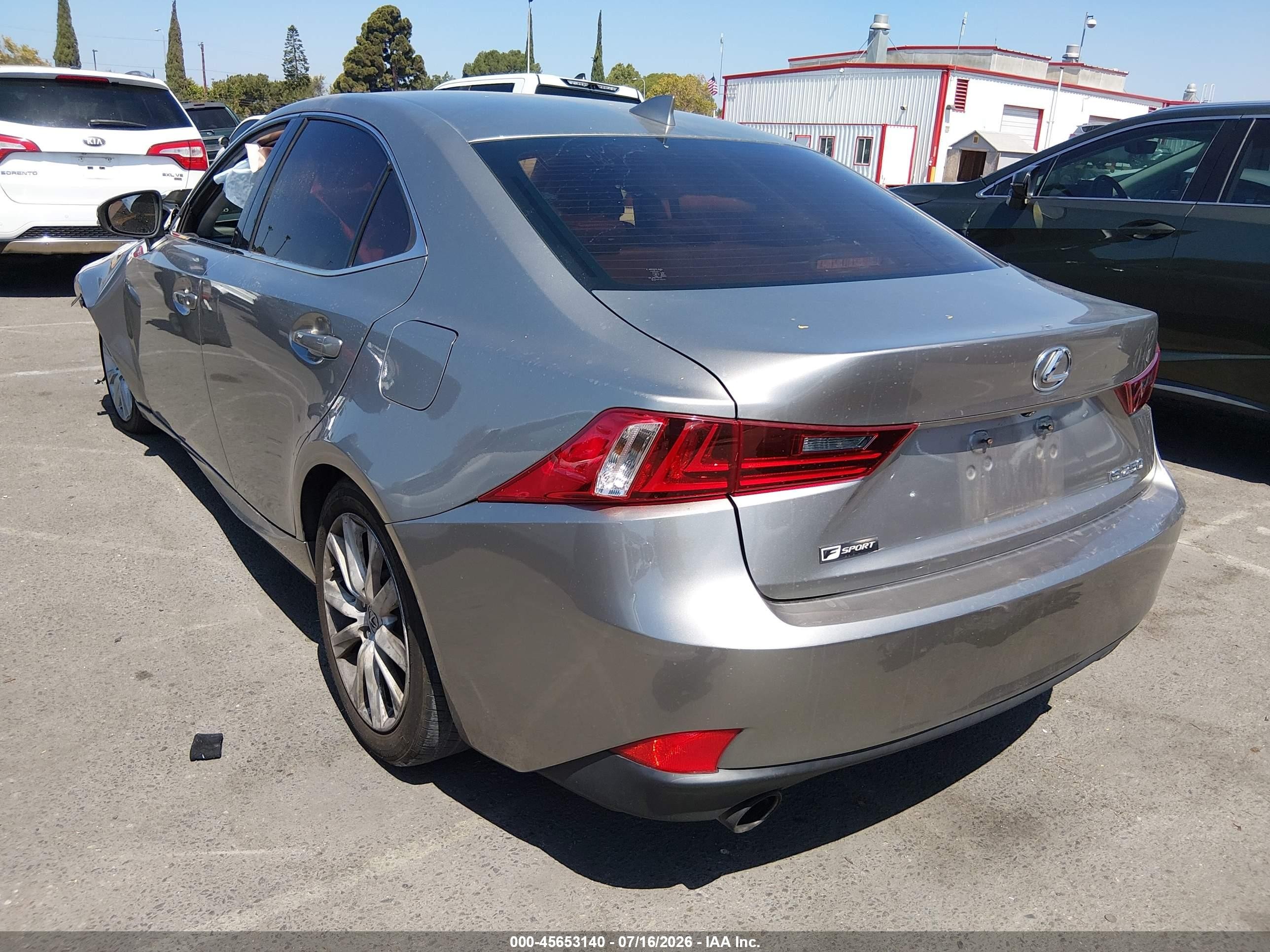 2015 Lexus Is 250   Silver vin: JTHBF1D21F5073333