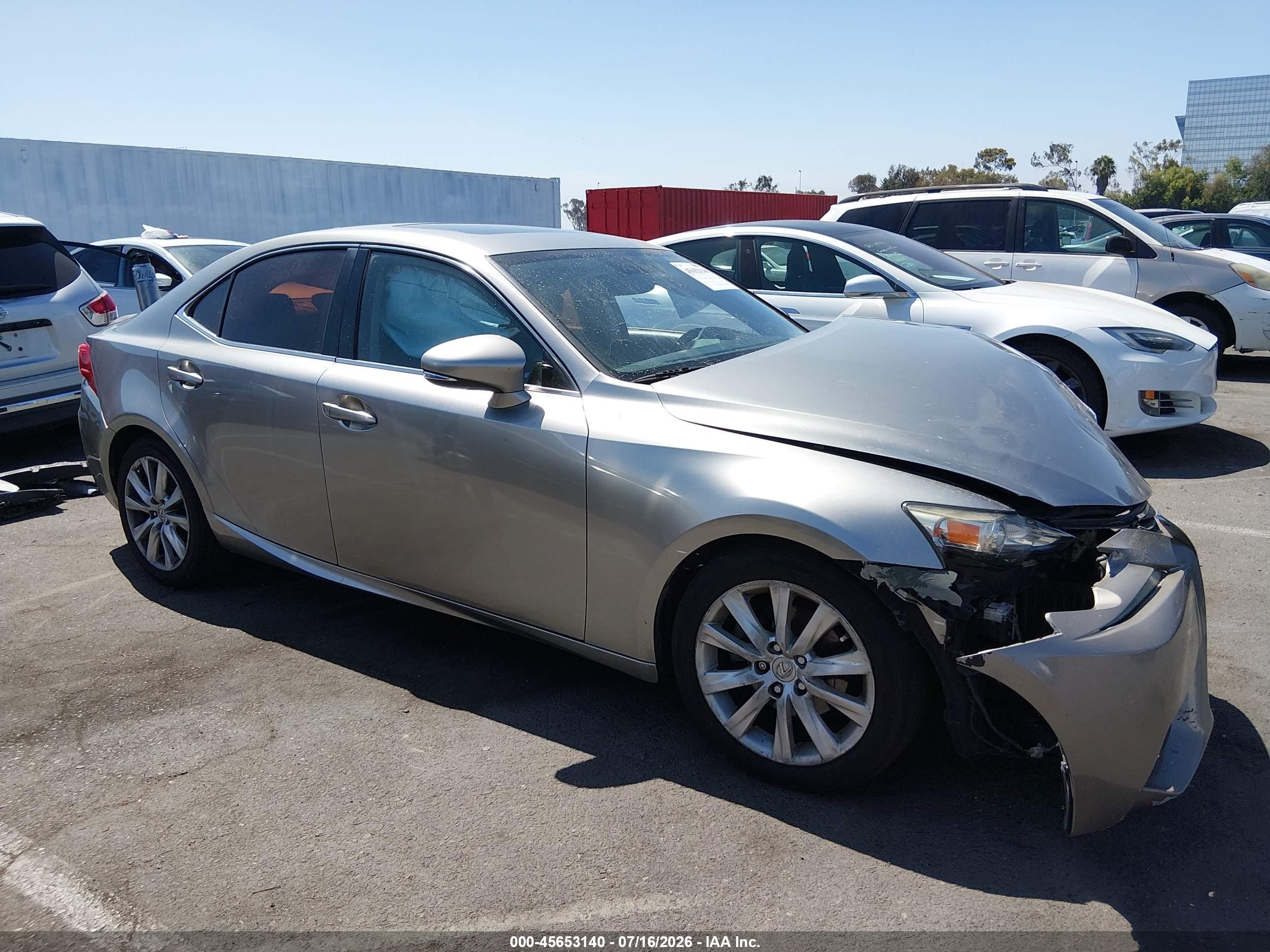 2015 Lexus Is 250   Silver vin: JTHBF1D21F5073333