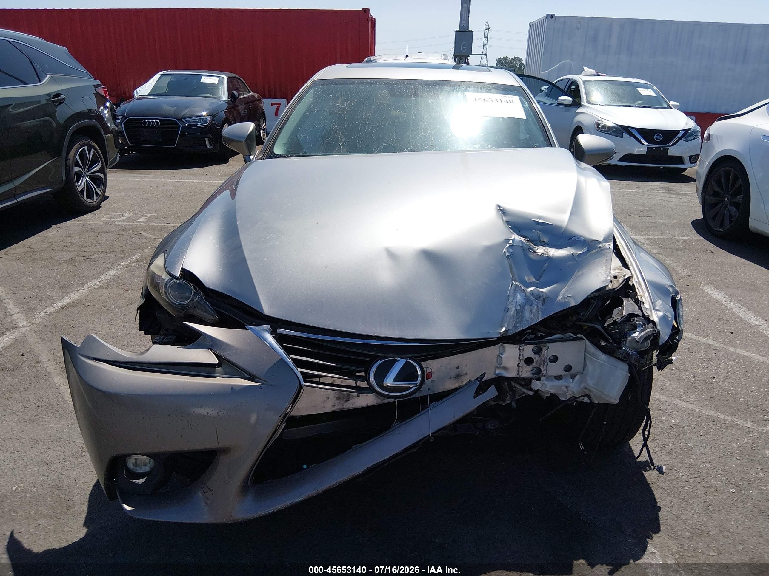 2015 Lexus Is 250   Silver vin: JTHBF1D21F5073333