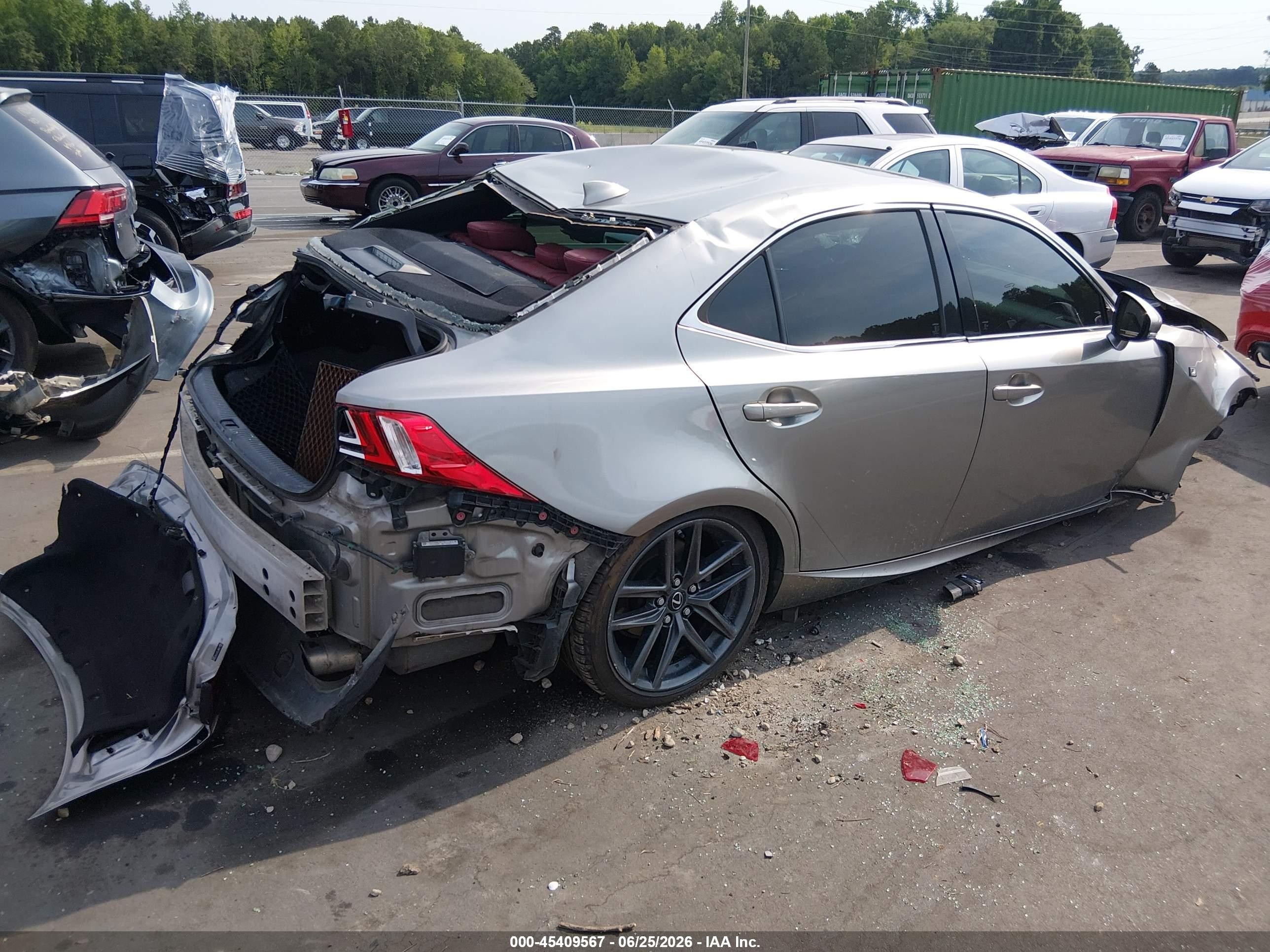 2015 Lexus Is 250   Gray vin: JTHBF1D21F5073400