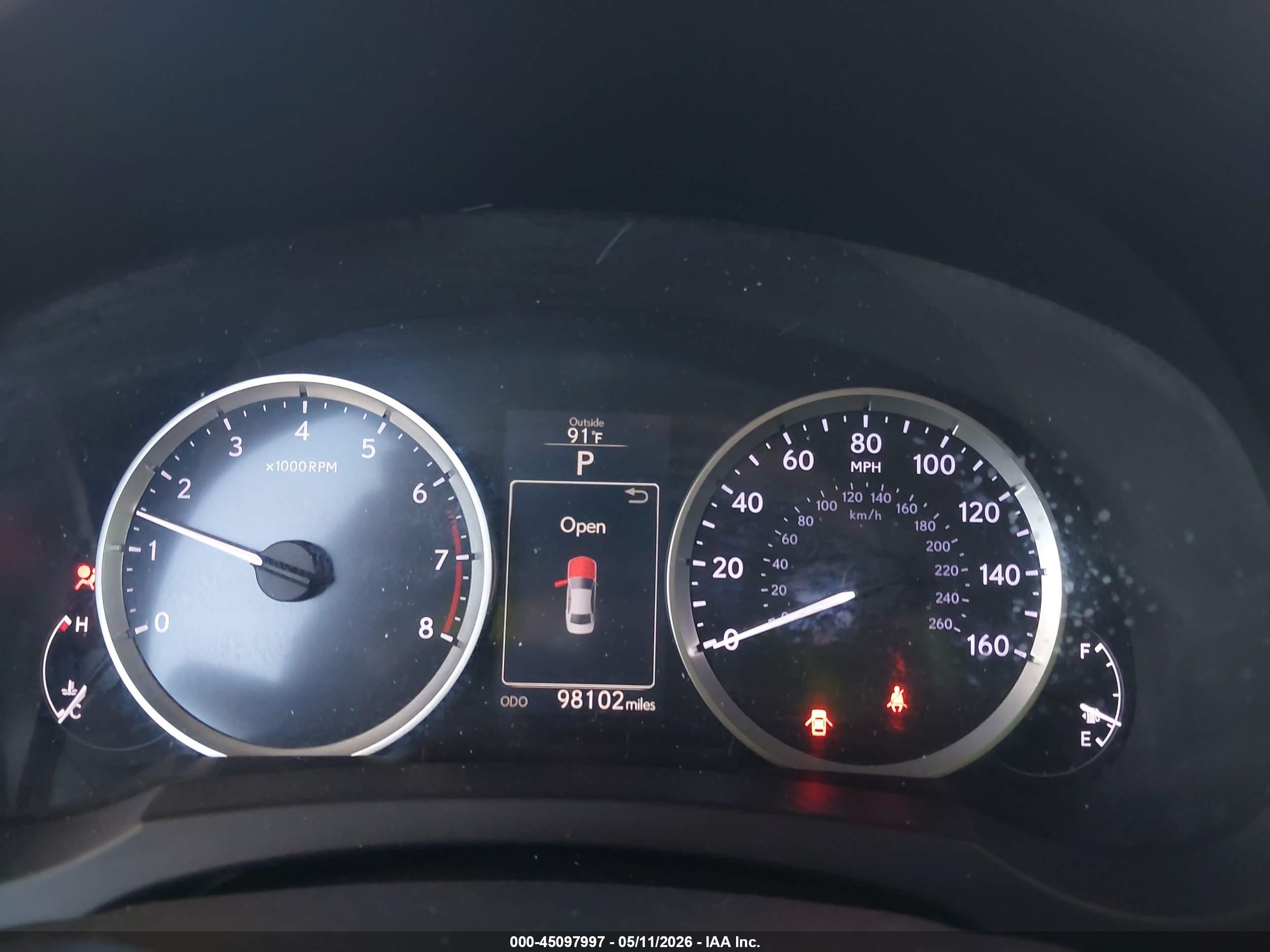 2015 Lexus Is 250   White vin: JTHBF1D21F5075468