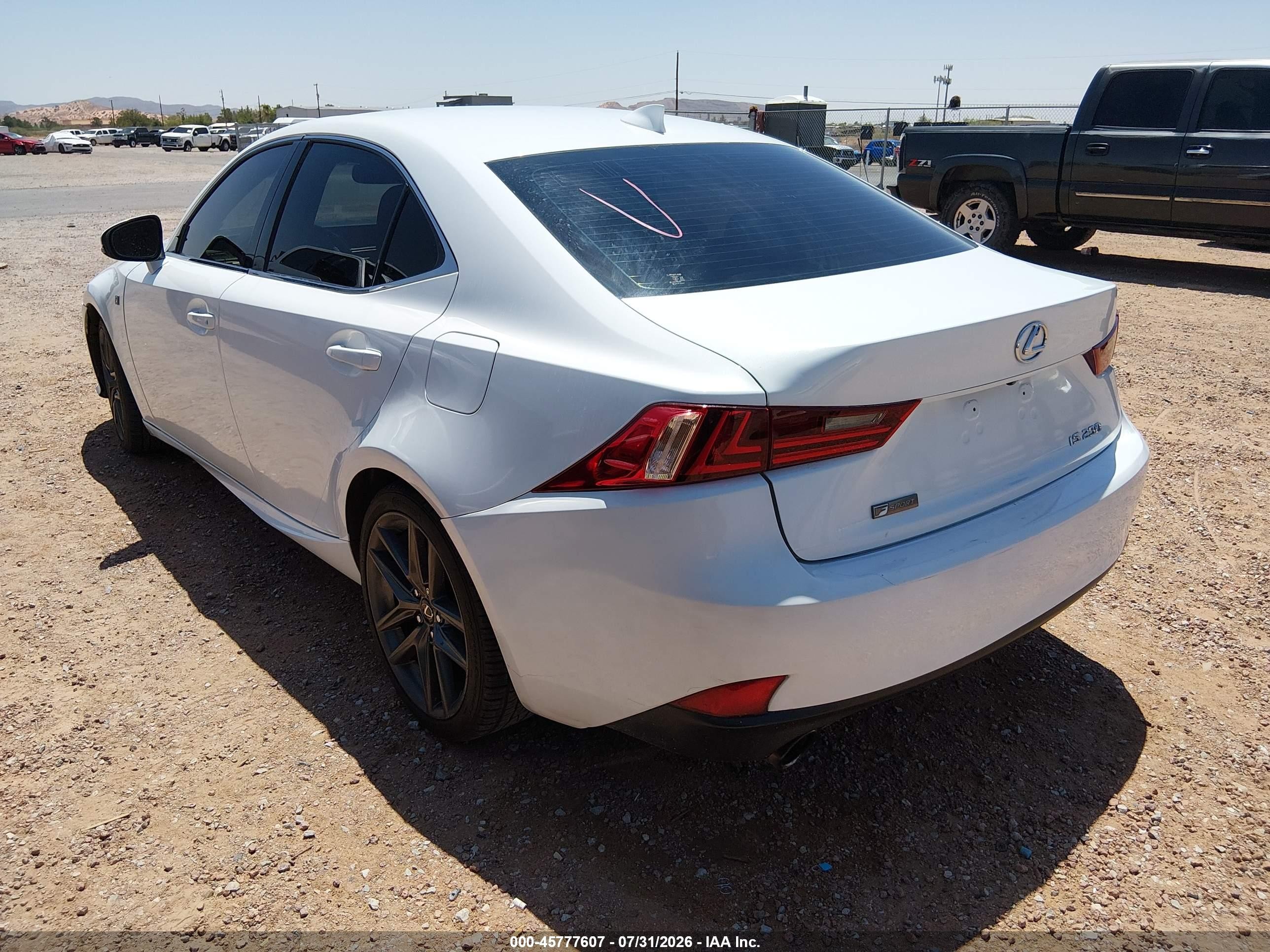 2015 Lexus Is 250   Белый vin: JTHBF1D21F5077320