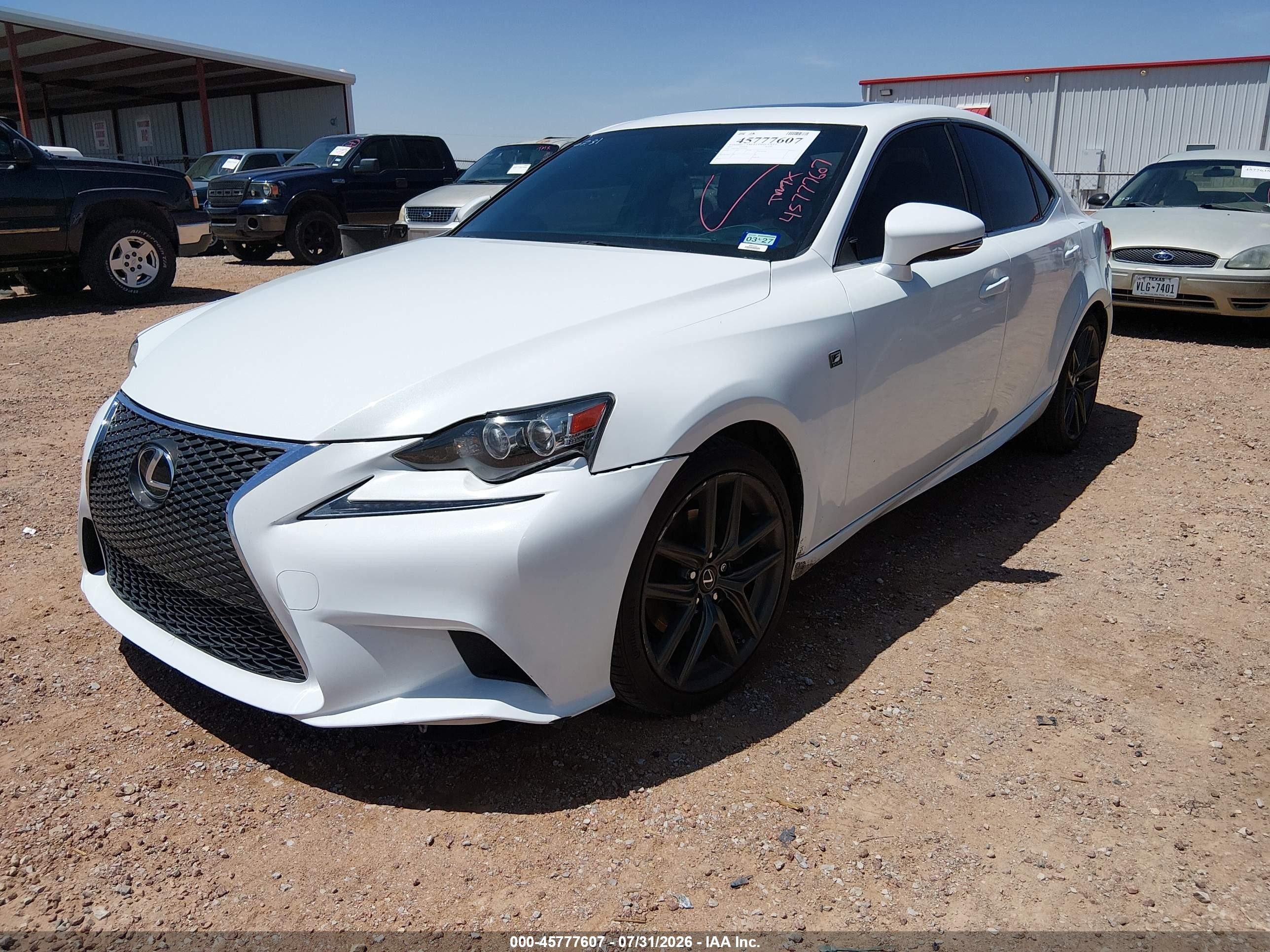 2015 Lexus Is 250   Белый vin: JTHBF1D21F5077320