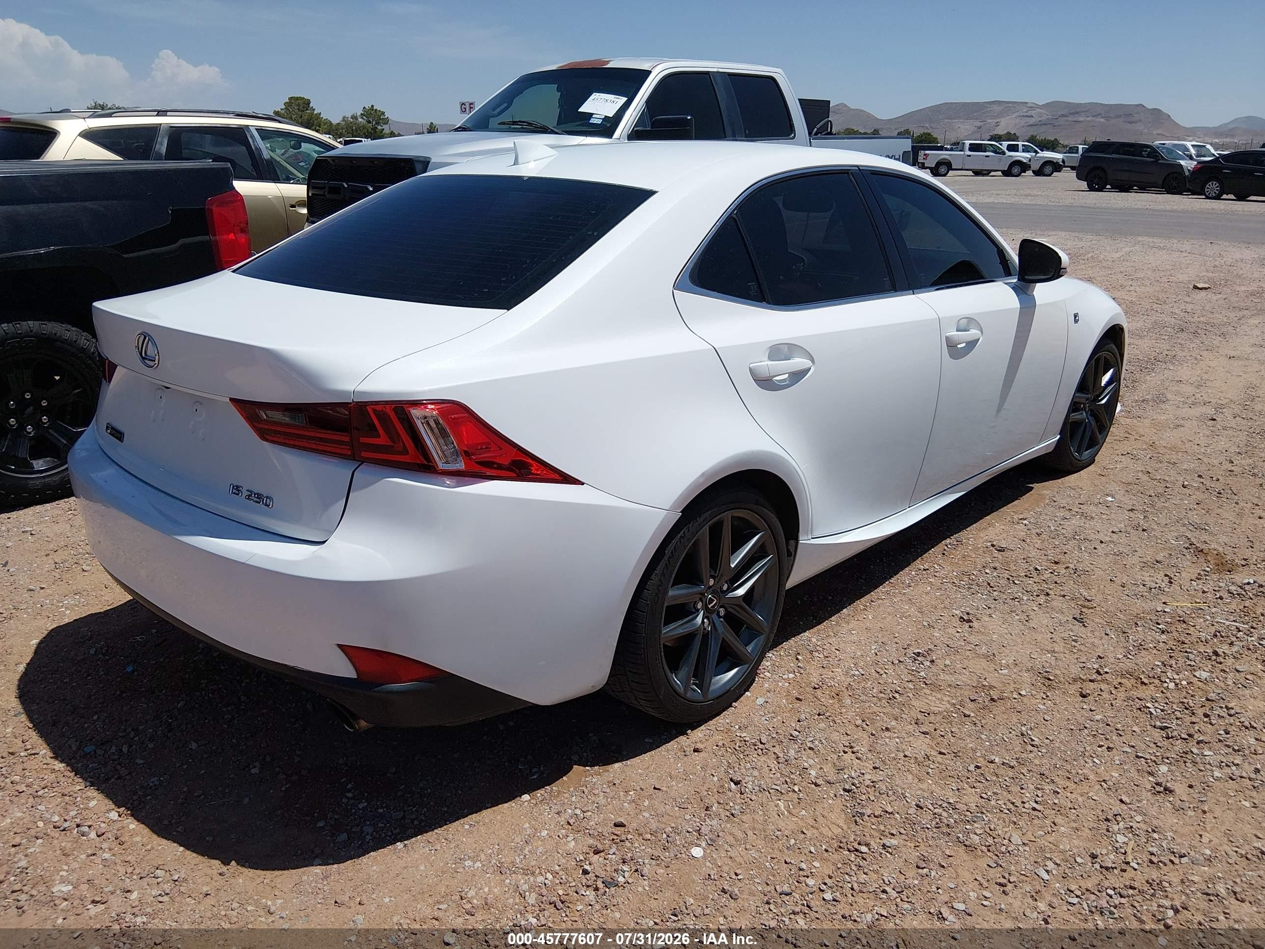 2015 Lexus Is 250   Белый vin: JTHBF1D21F5077320