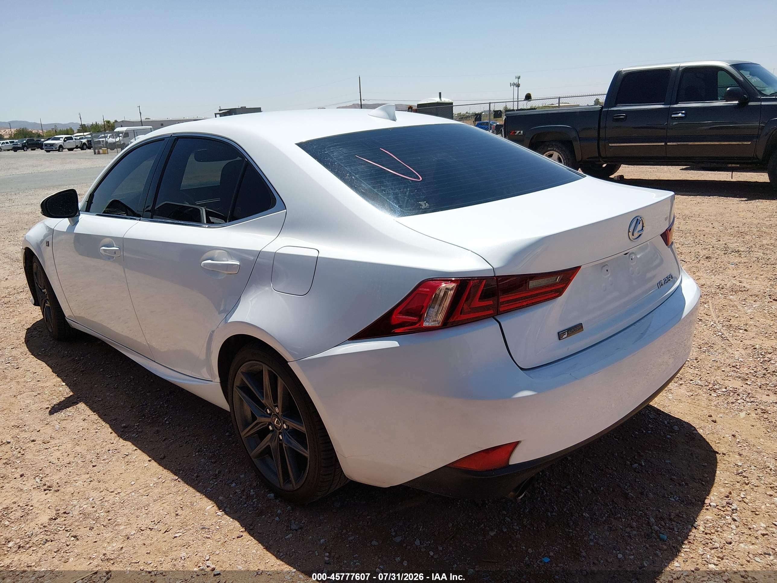 2015 Lexus Is 250   Белый vin: JTHBF1D21F5077320