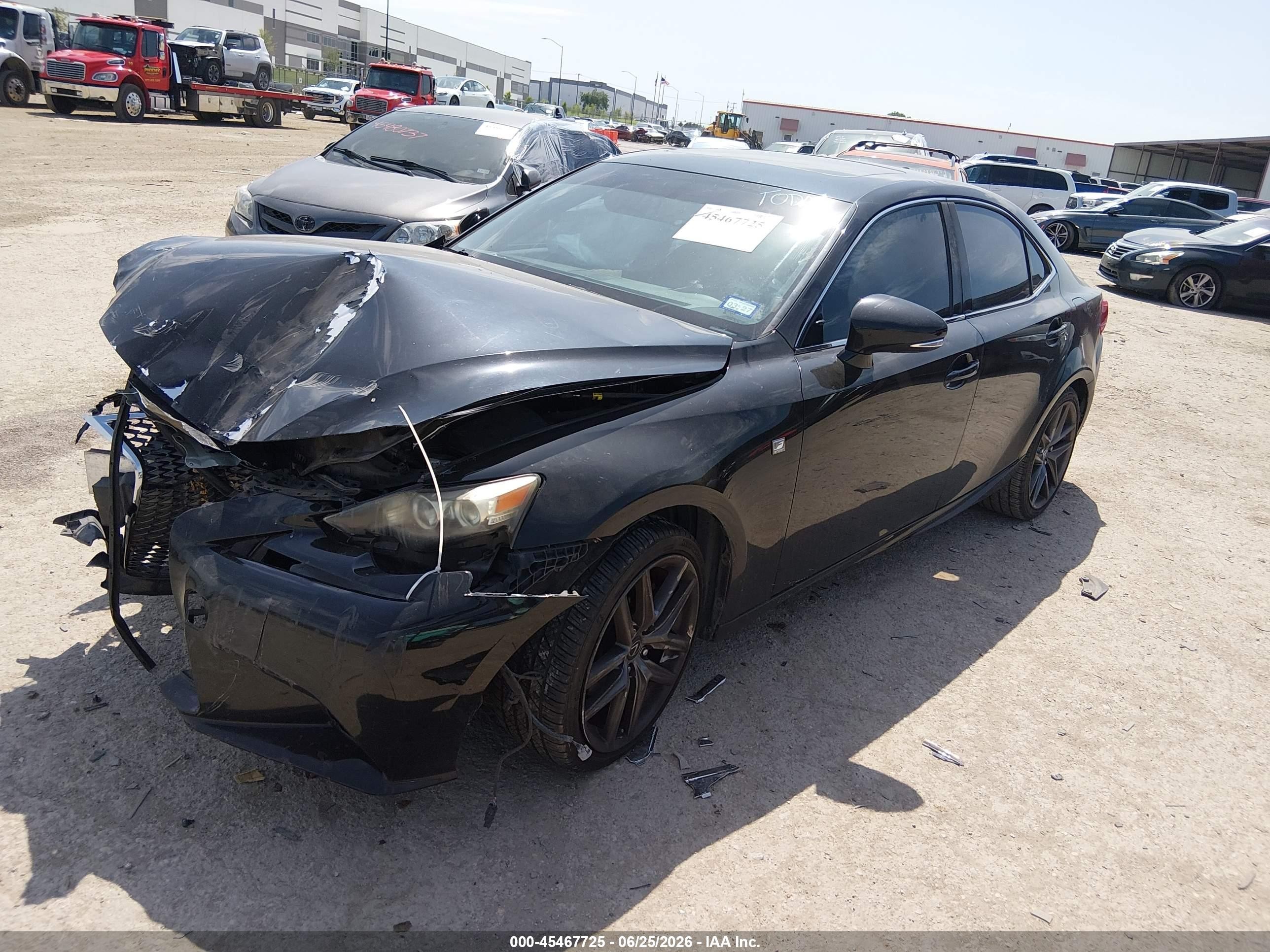 2014 Lexus Is 250 Black vin: JTHBF1D22E5016766