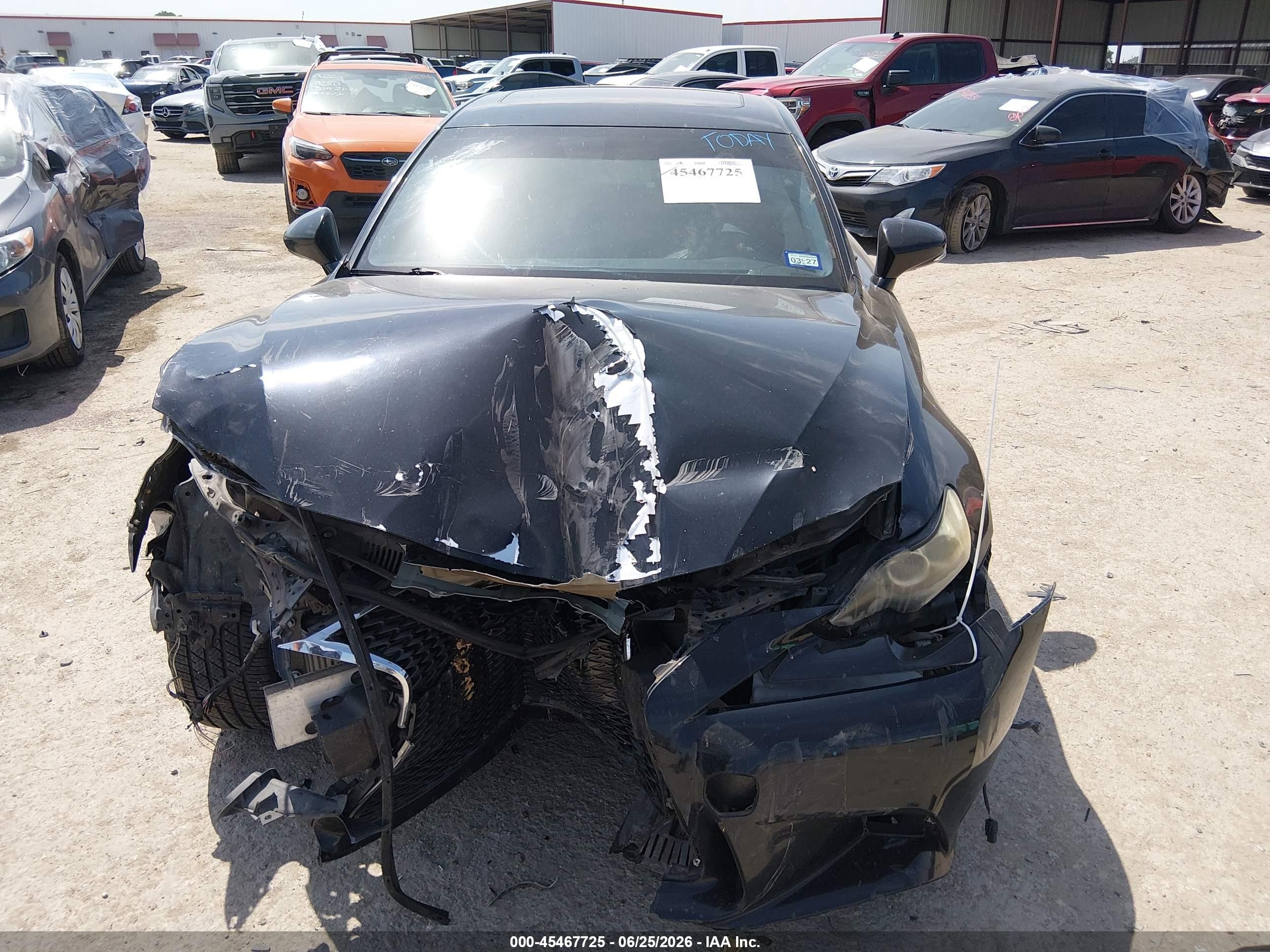 2014 Lexus Is 250 Black vin: JTHBF1D22E5016766