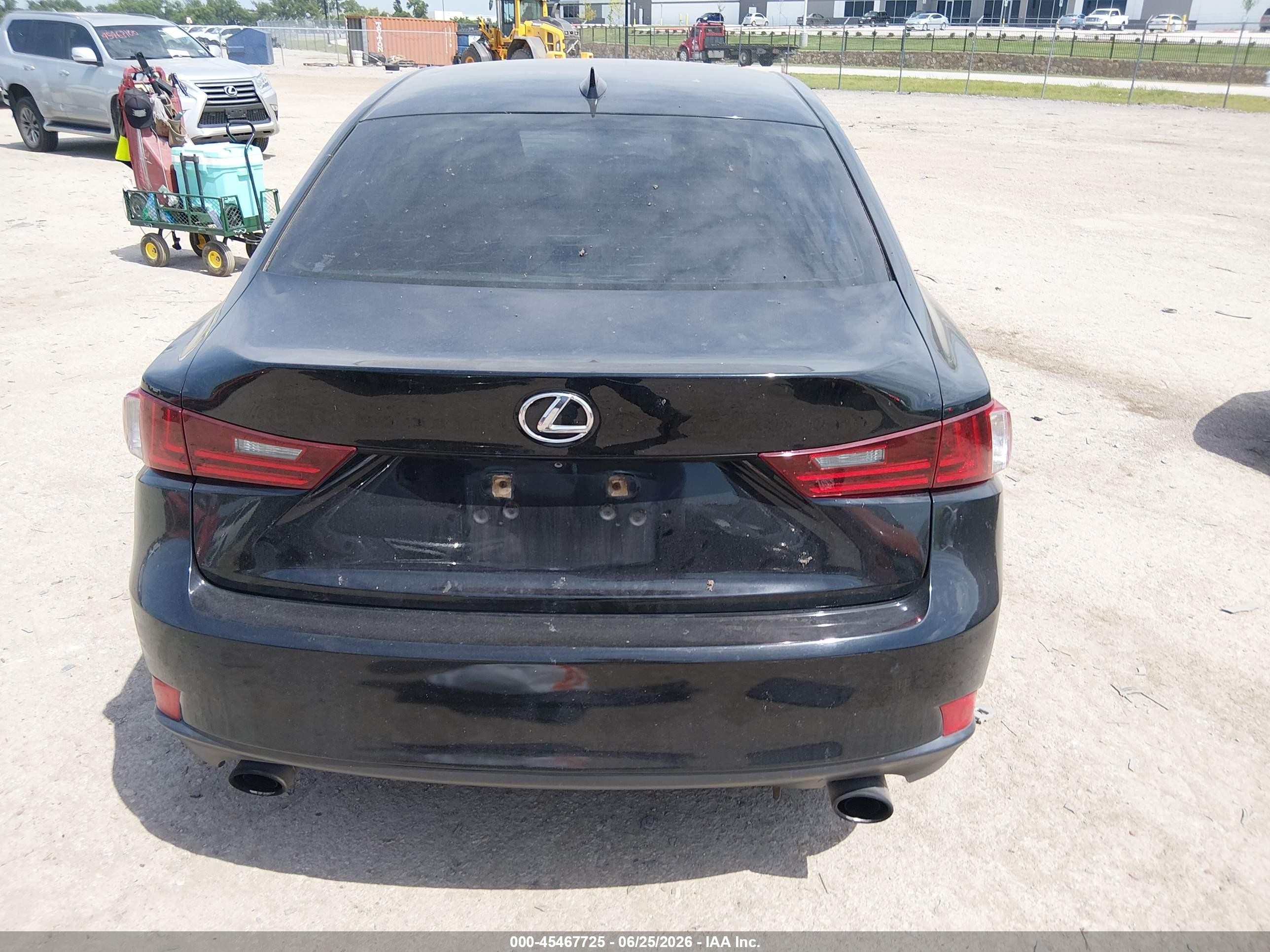 2014 Lexus Is 250 Black vin: JTHBF1D22E5016766