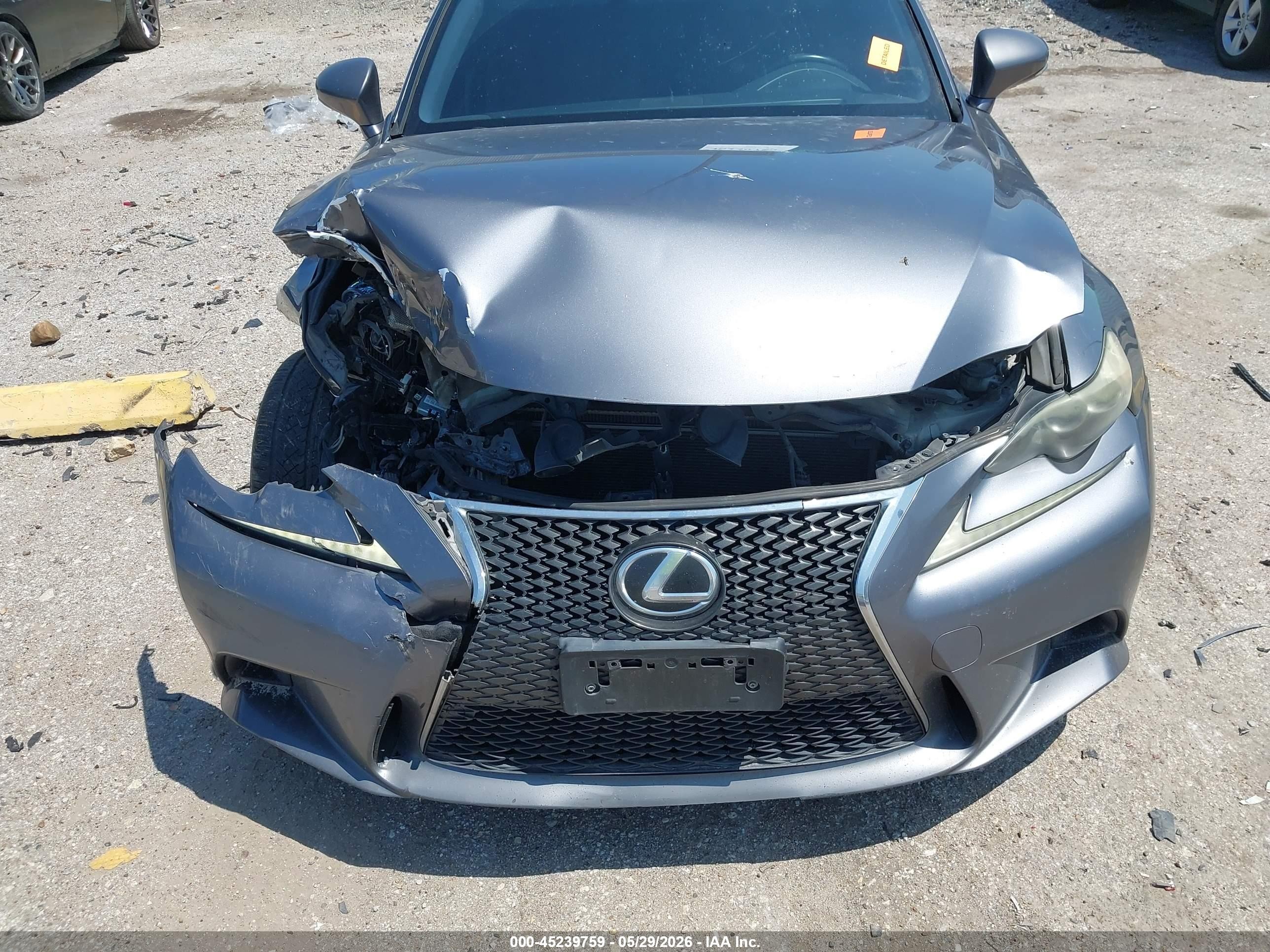 2014 Lexus Is 250 Gray vin: JTHBF1D22E5021725