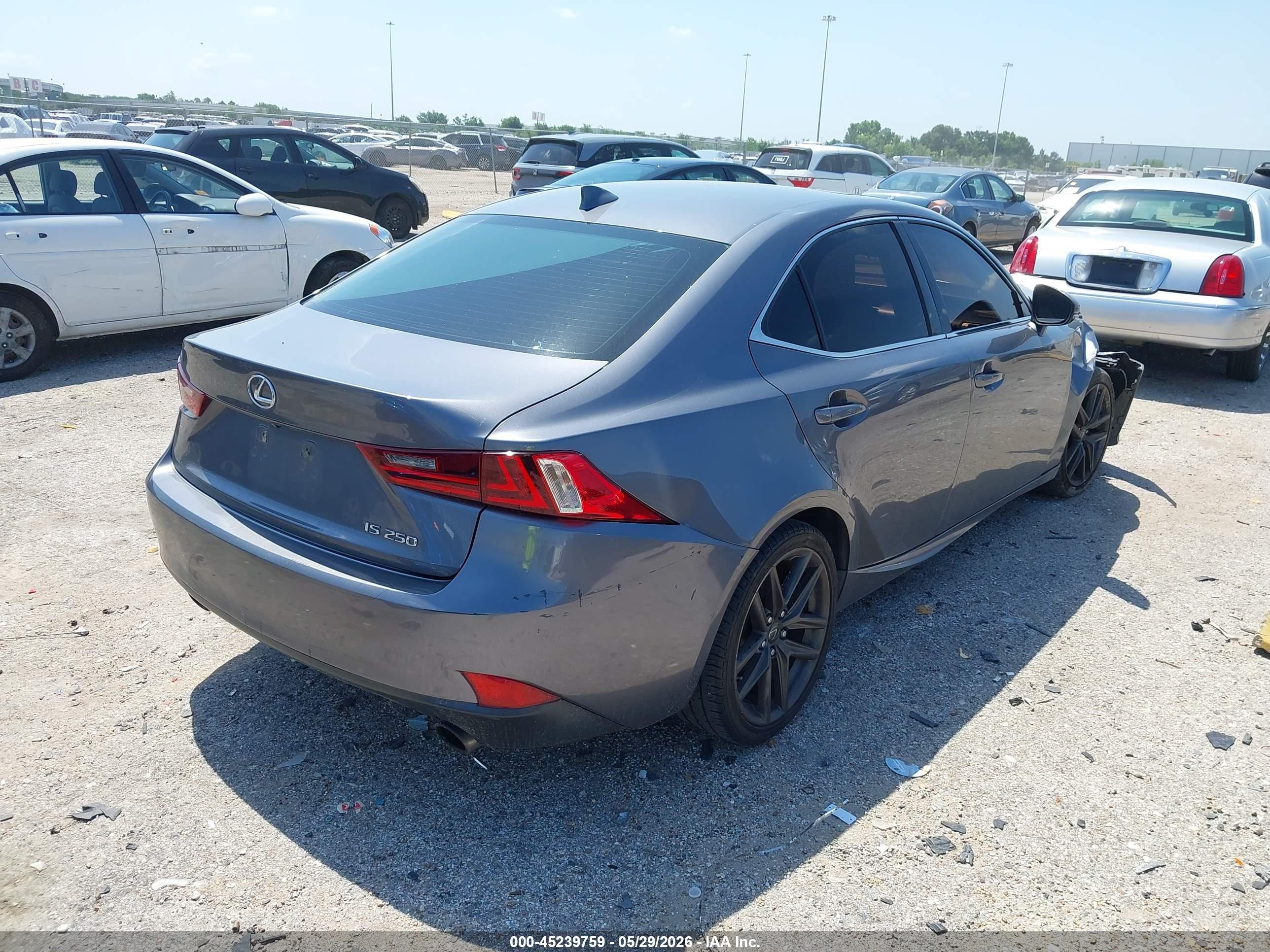 2014 Lexus Is 250 Gray vin: JTHBF1D22E5021725
