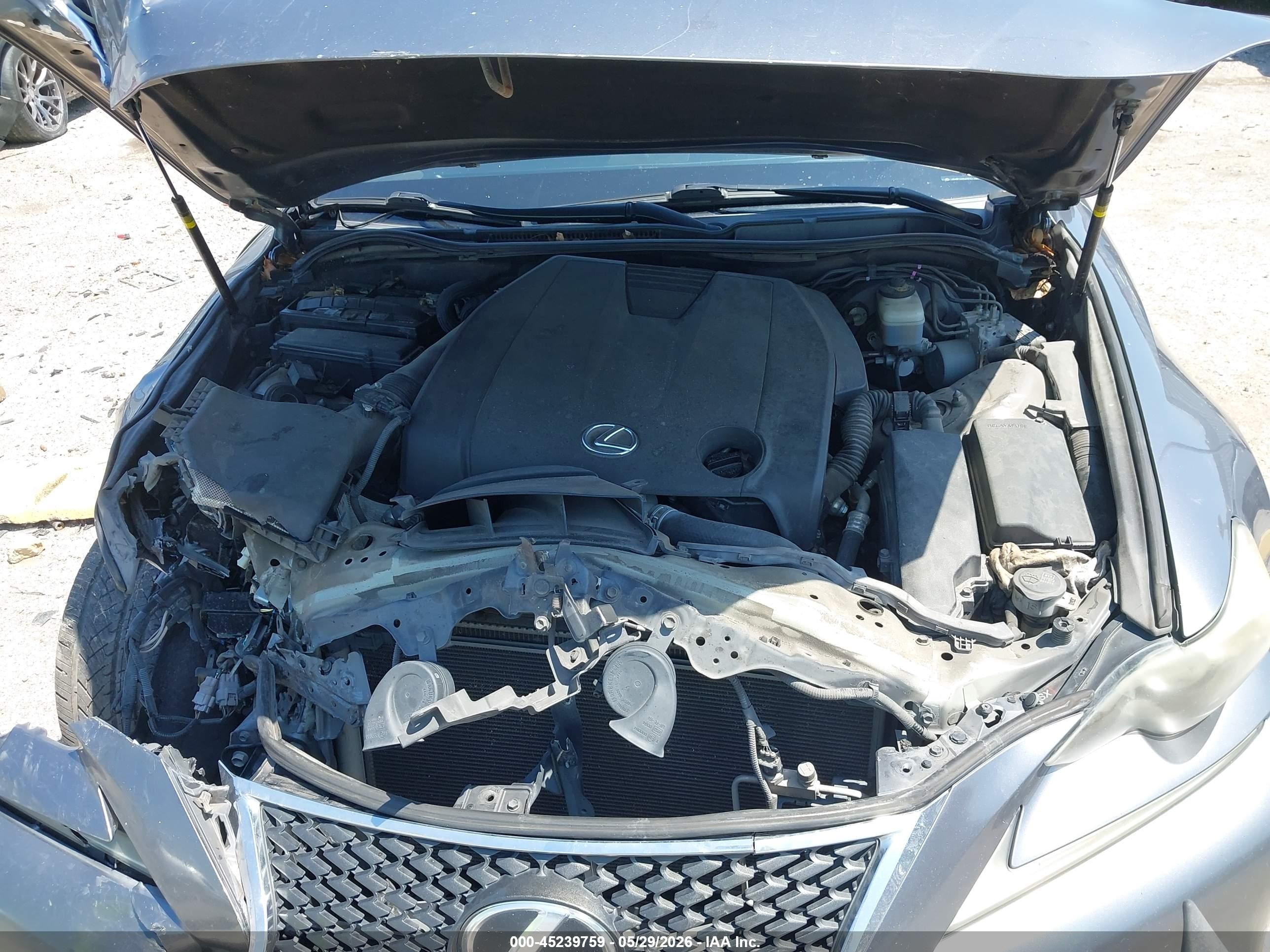 2014 Lexus Is 250 Gray vin: JTHBF1D22E5021725