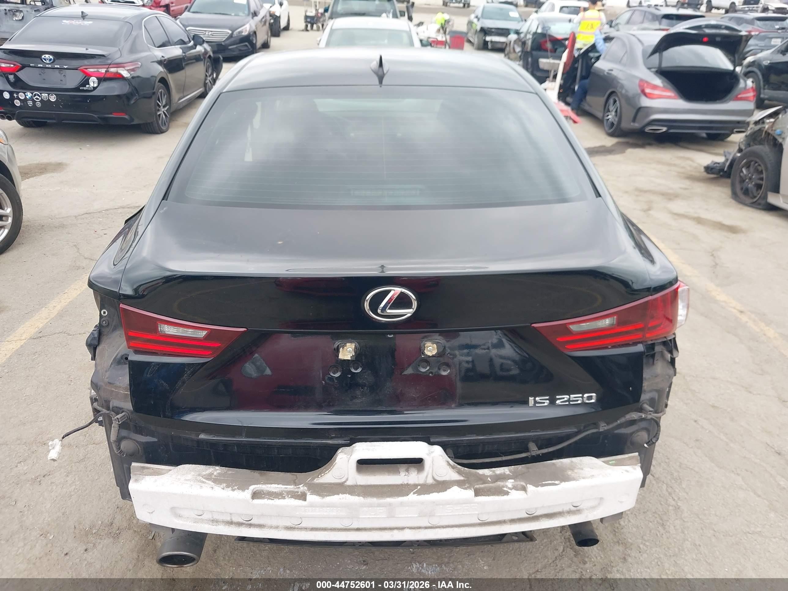 2014 Lexus Is 250   Black vin: JTHBF1D22E5027265