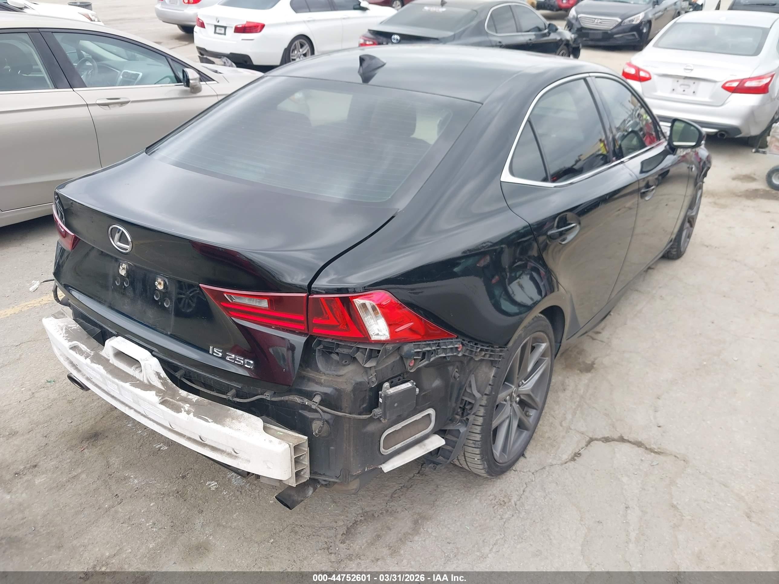 2014 Lexus Is 250   Black vin: JTHBF1D22E5027265