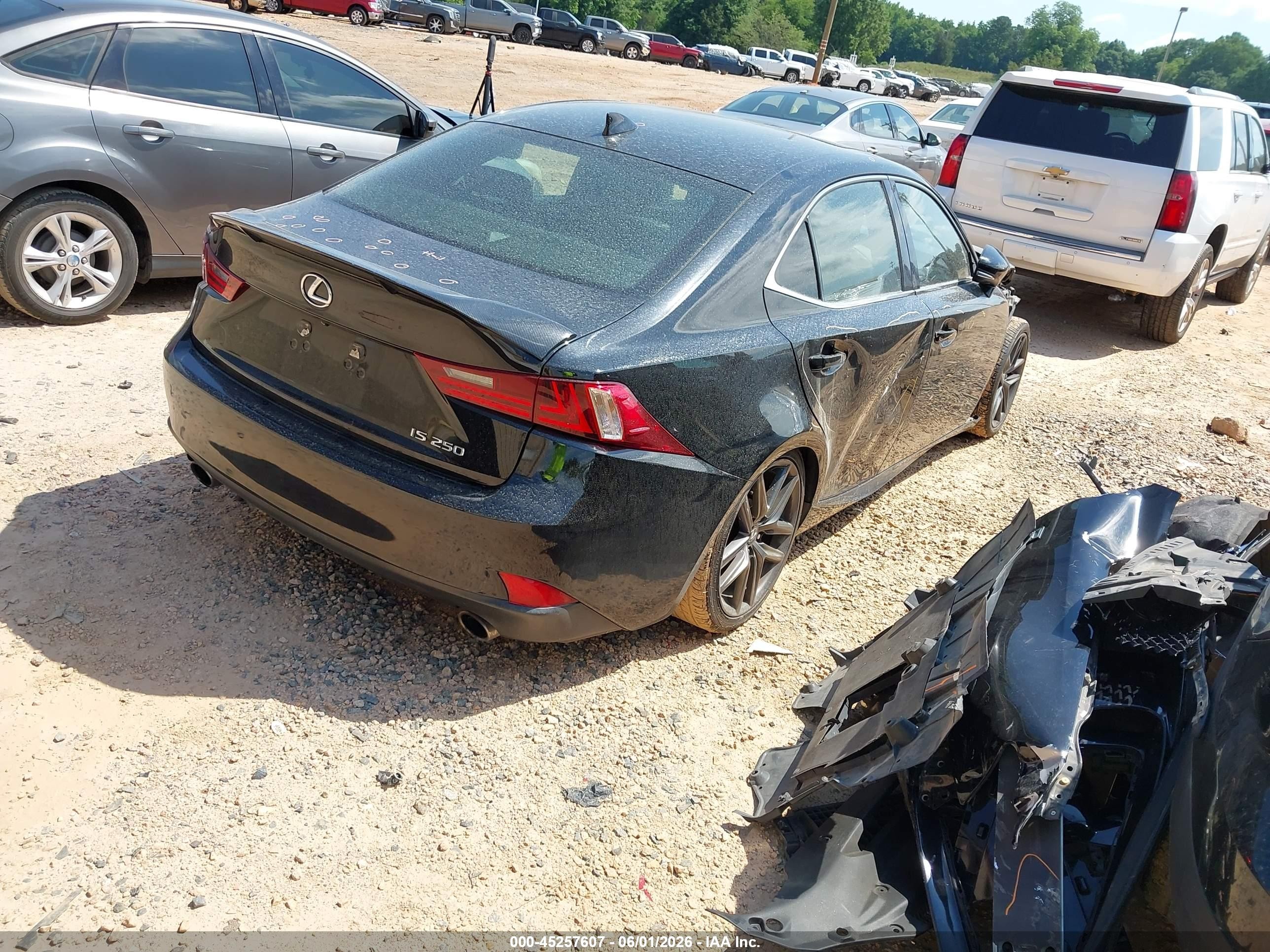 2014 Lexus Is 250   Black vin: JTHBF1D22E5039304